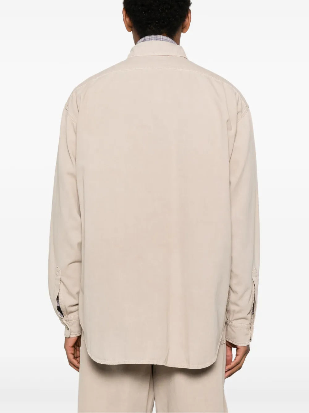 Tailored White Shirt With Structured Collar And Buttoned Cuffs