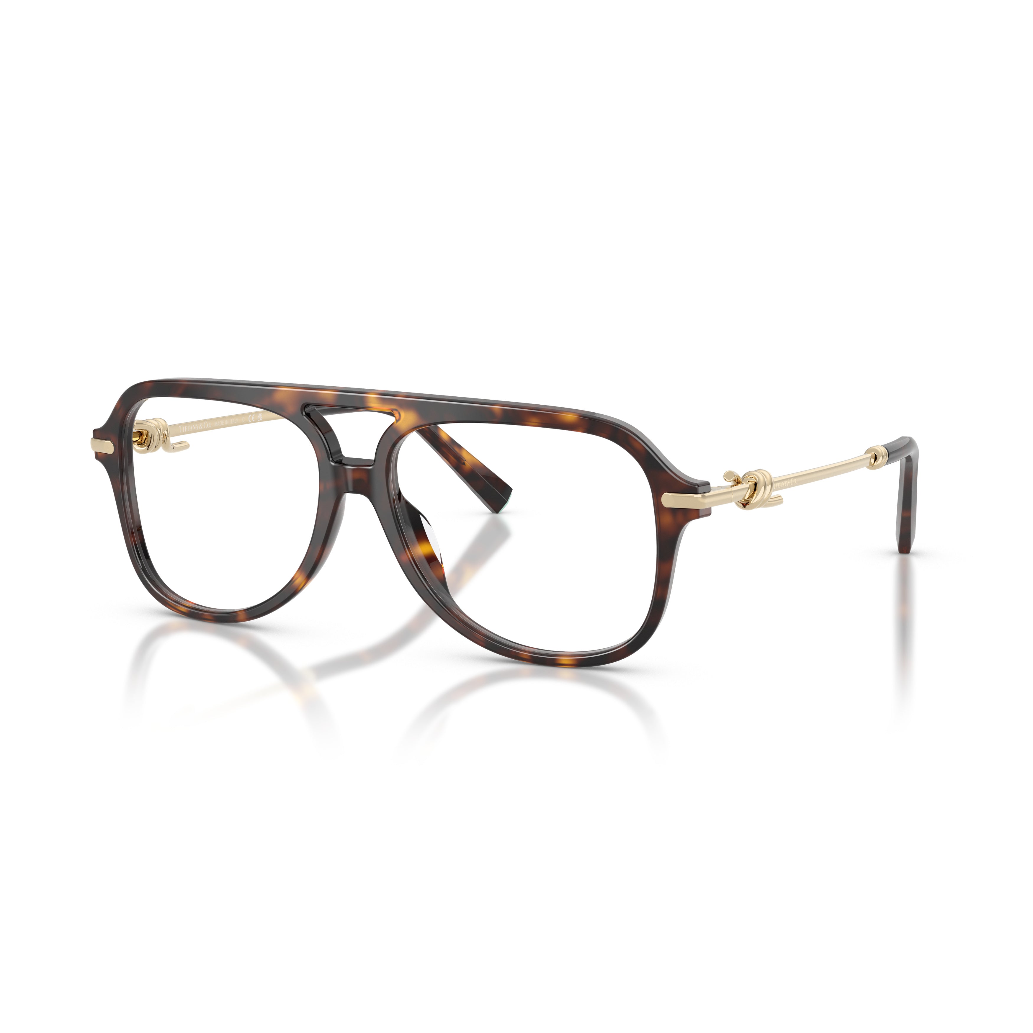 0tf2283 Aviator-Style Tortoiseshell Acetate Eyeglasses