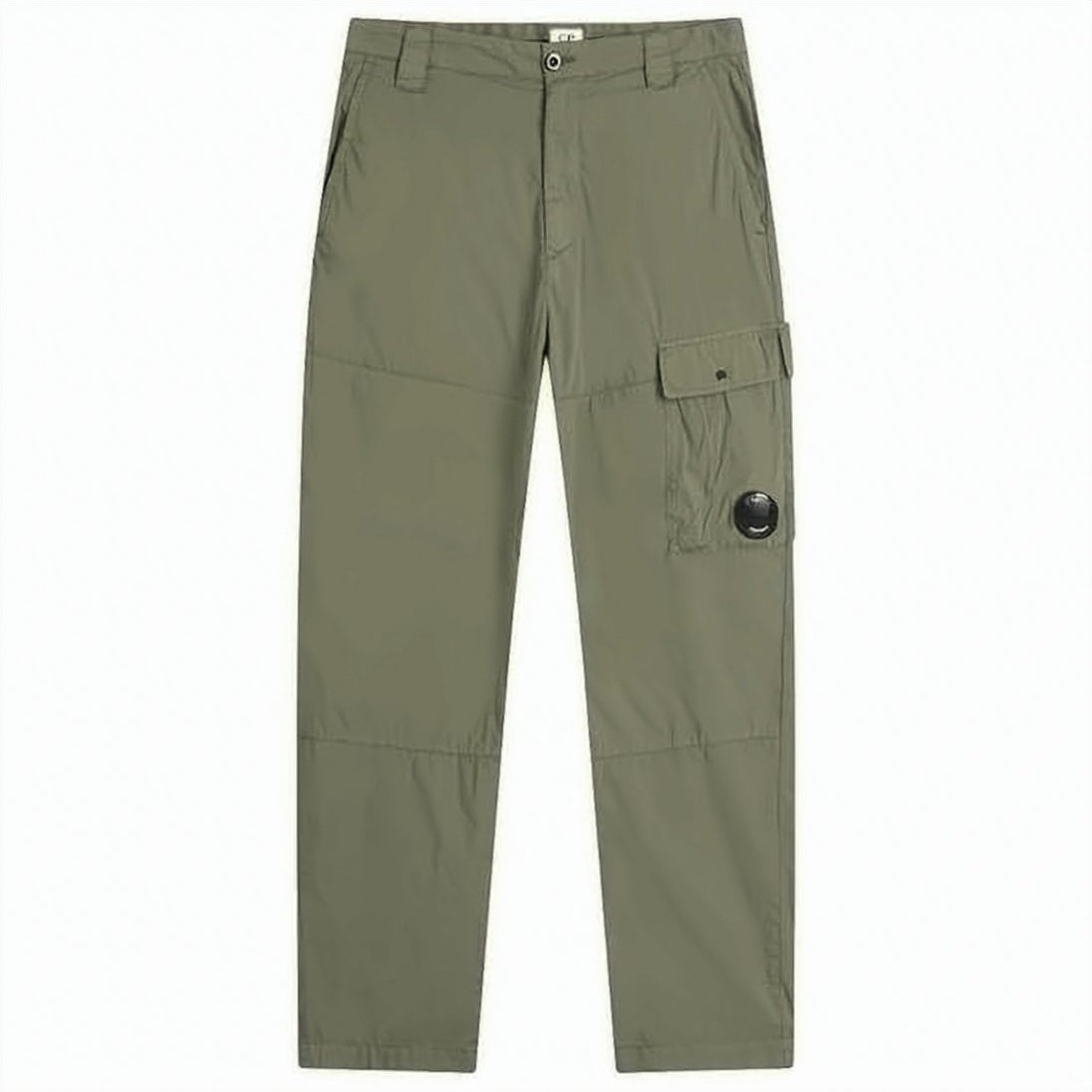 Straight-Cut Utilitarian Pants with Flap Pocket