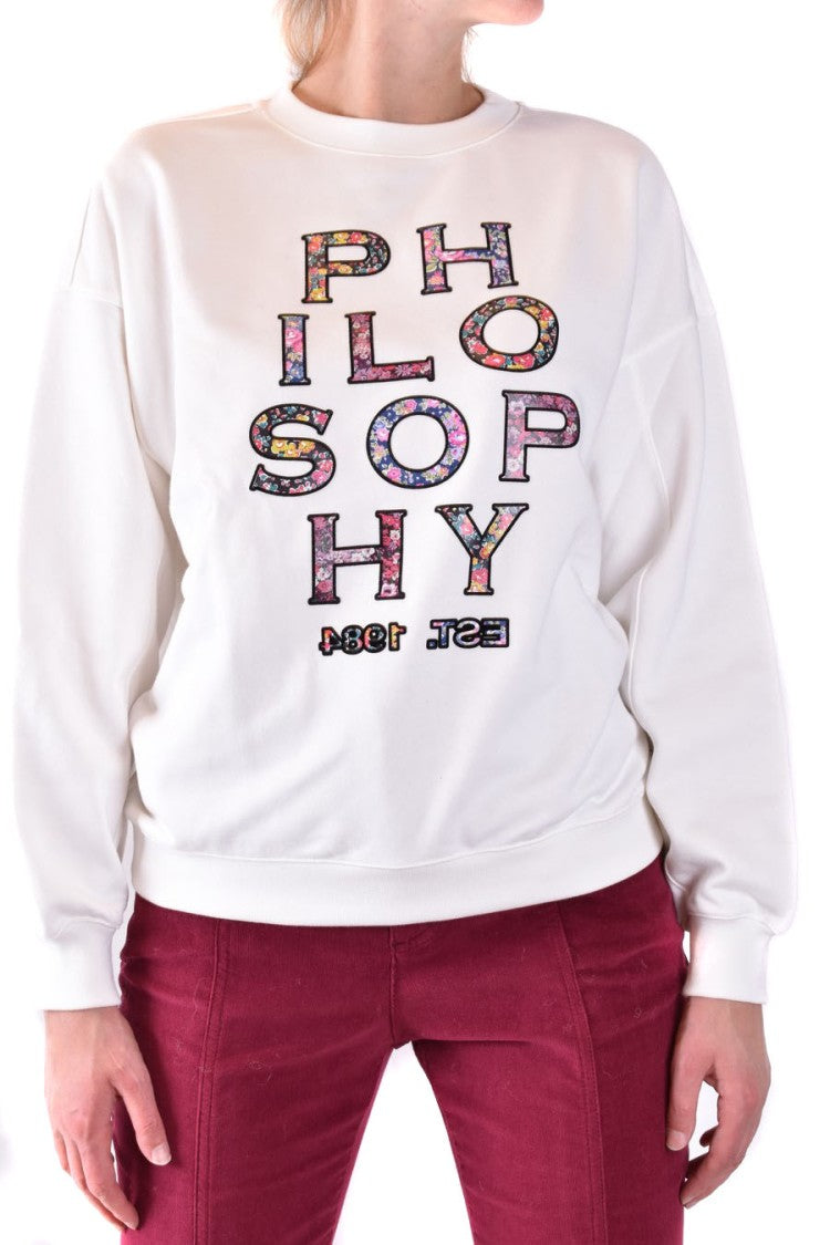 Relaxed-Fit Cotton Sweatshirt With Multicolor Floral Pattern