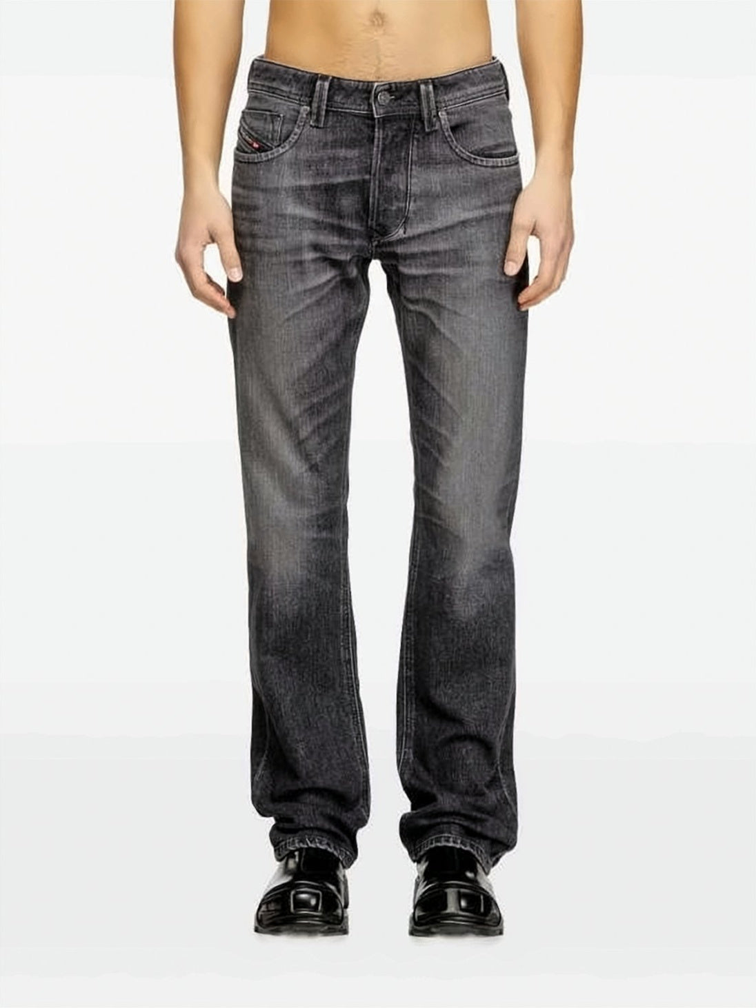 Faded Black Regular Fit Jeans