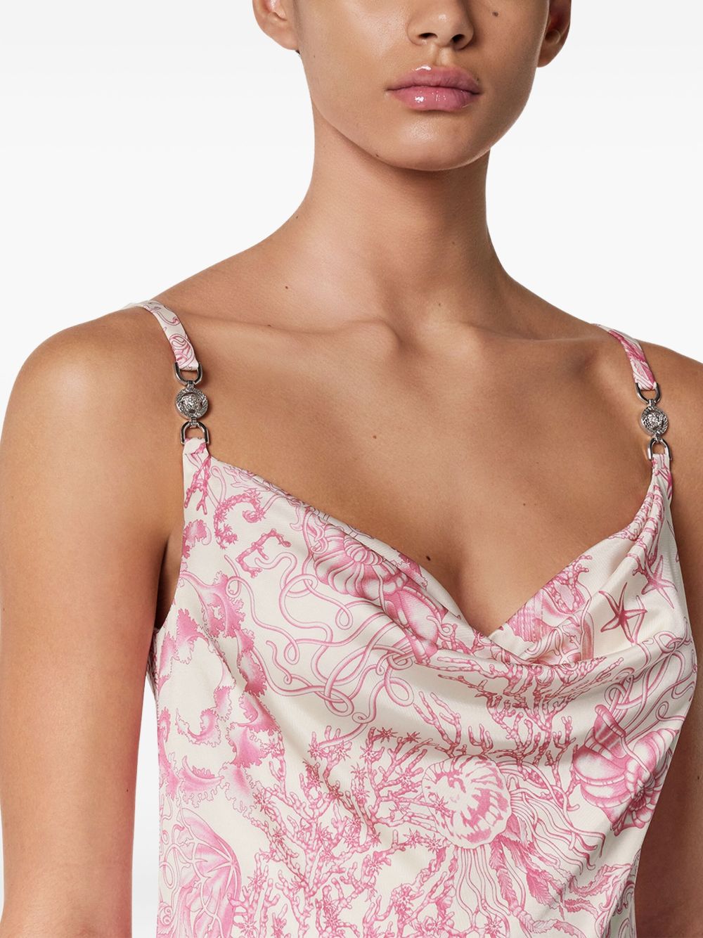 Mini Dress with Cowl Neckline