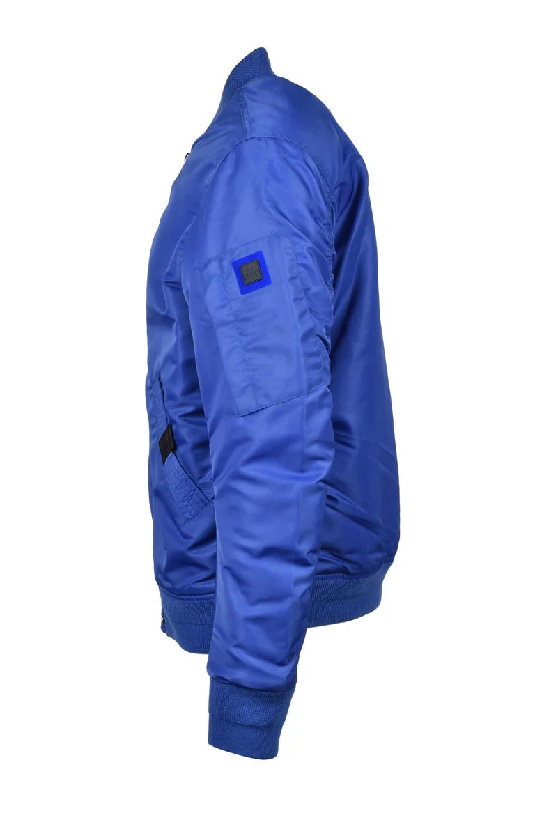 Padded Bomber Jacket - Blue