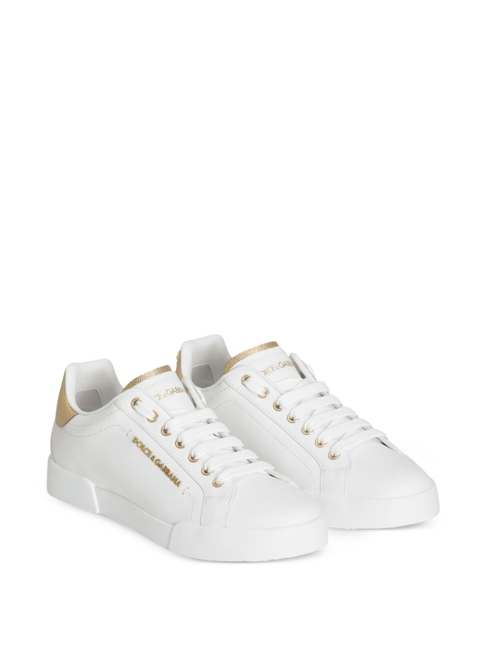 Calfskin Nappa Portofino Sneakers With Lettering