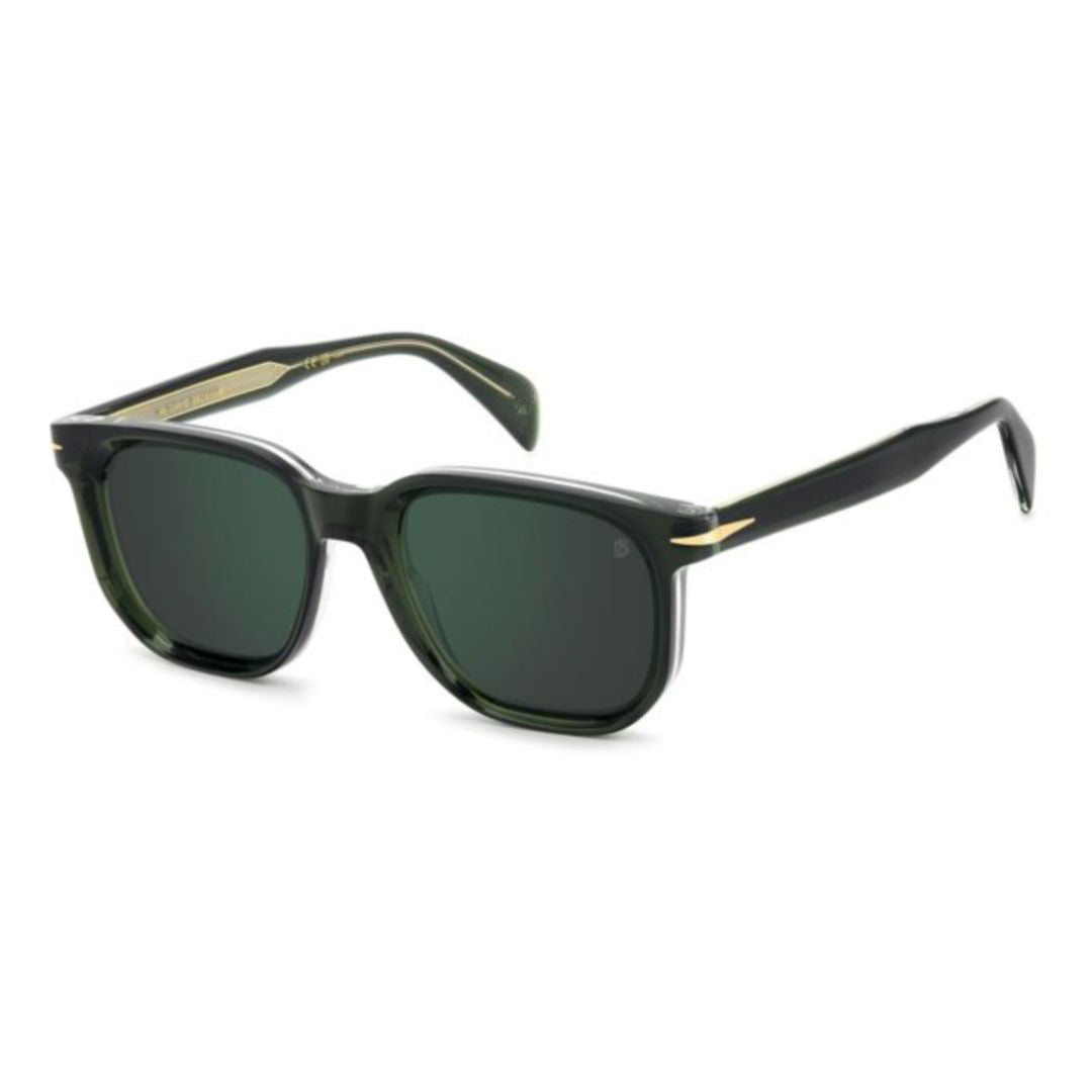 Db 7133/S Deep Green Rectangular Acetate Sunglasses