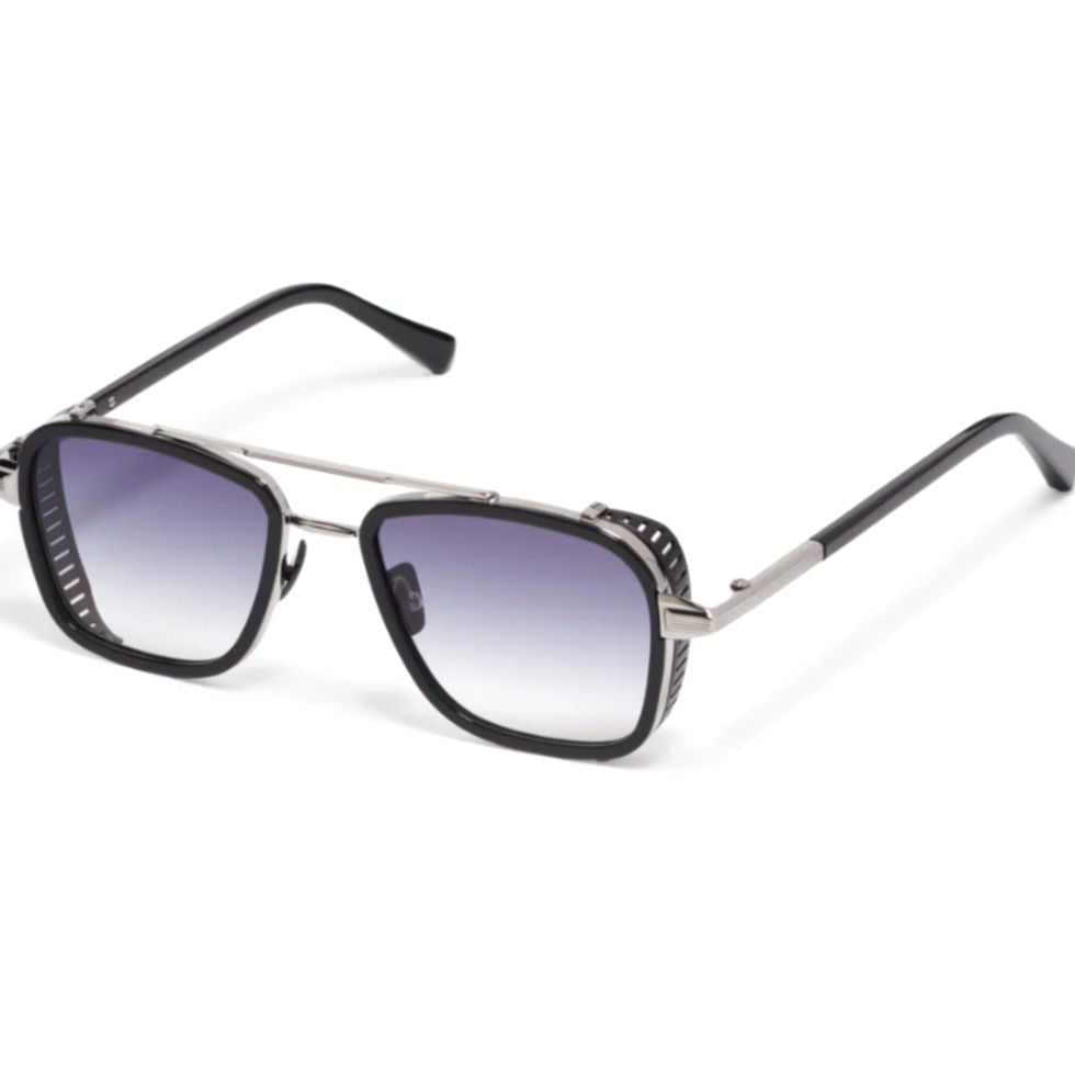 Bold Square Frame Sunglasses With Gradient Lenses