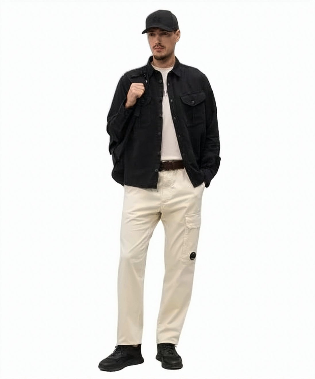 Structured Long-Sleeve Casual Shirt