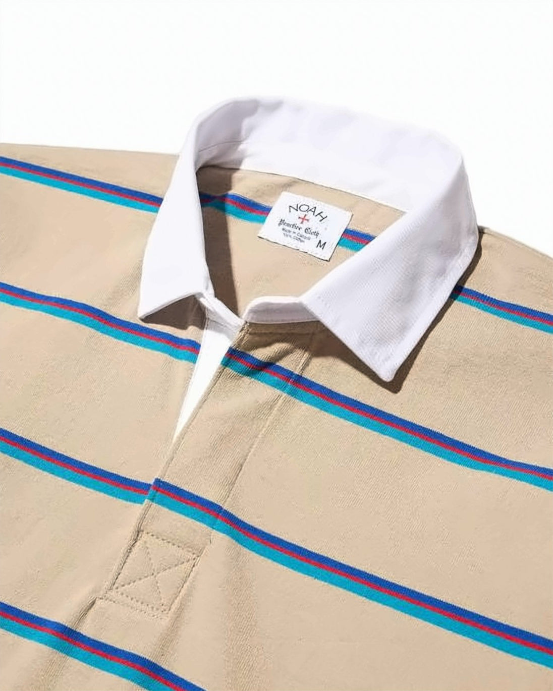 Long-Sleeve Polo Shirt with Contrasting Collar