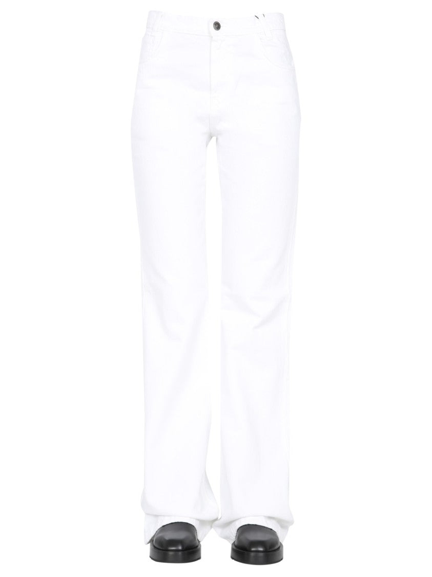 High-Waist Flared Jeans With Five-Pocket Design