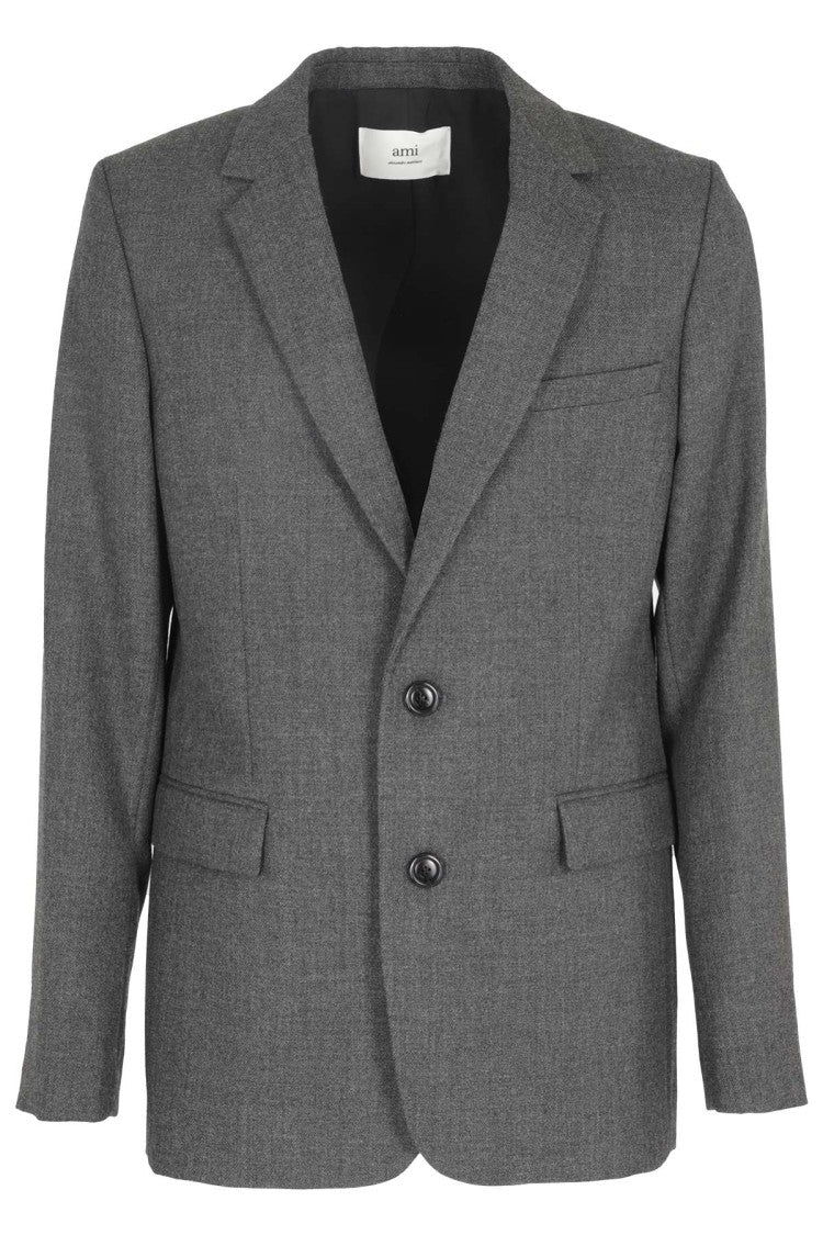Single-Breasted Two-Button Jacket With Classic Lapel