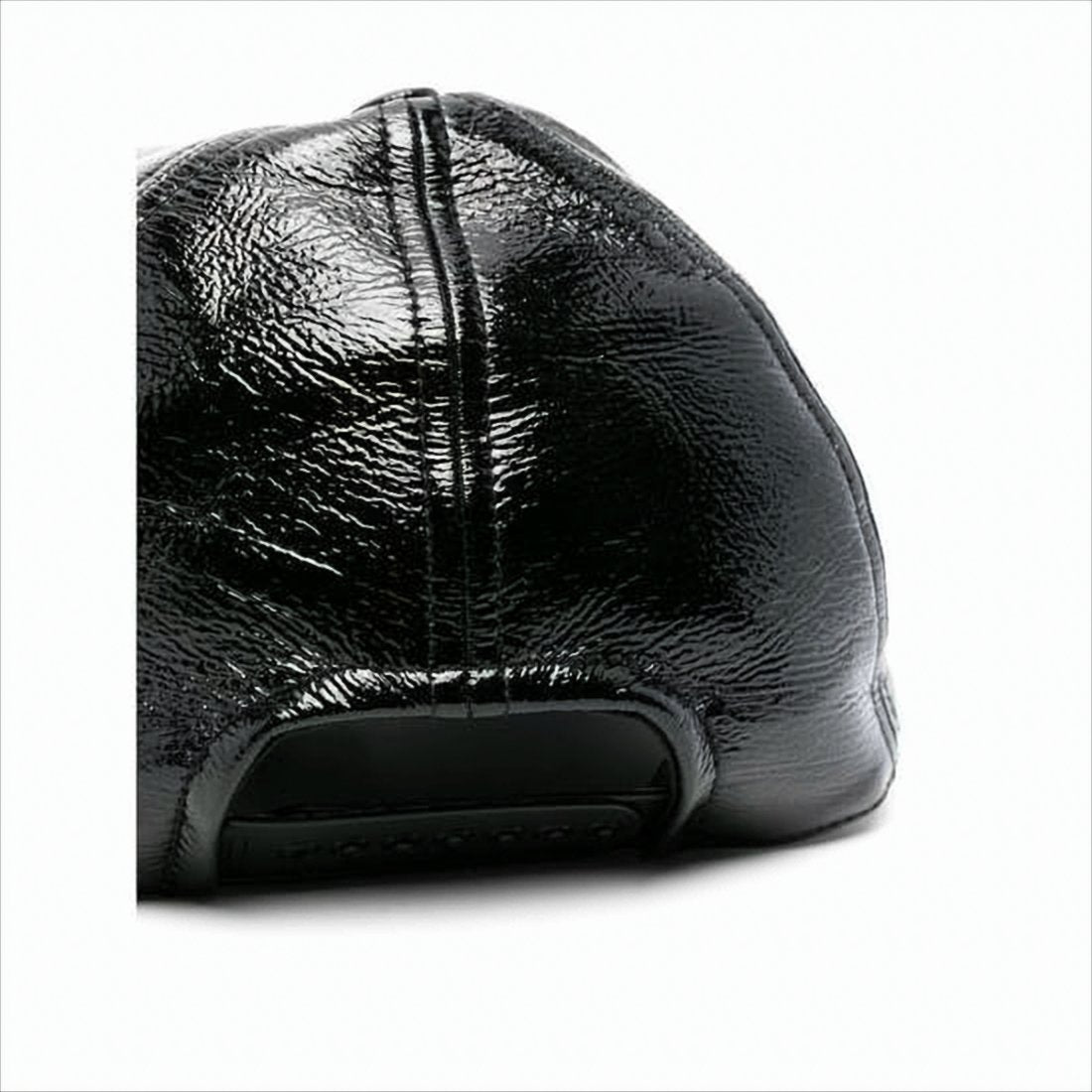 Glossy Textured Black Hat