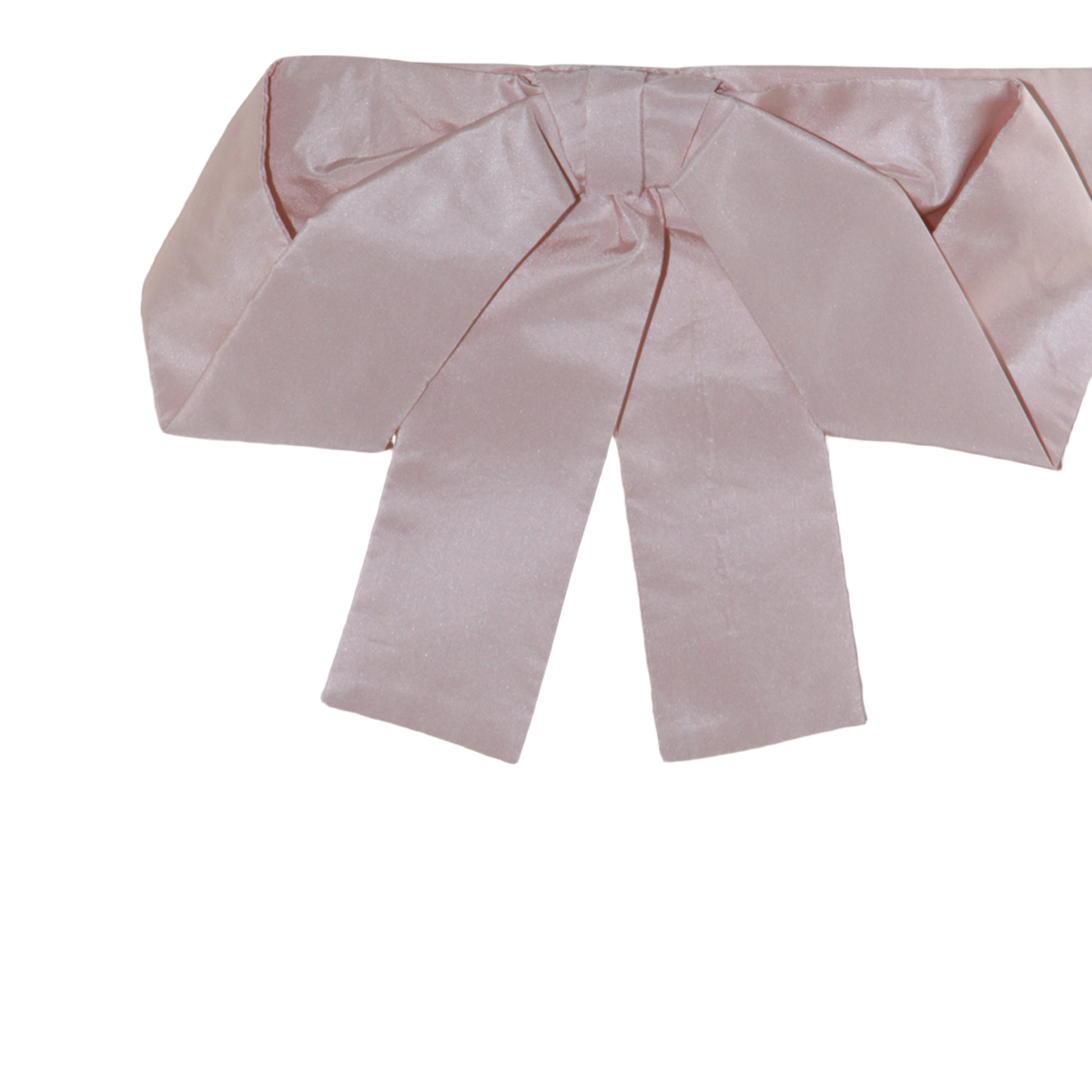 Midi-Length Satin Finish Skirt with Bow Detail