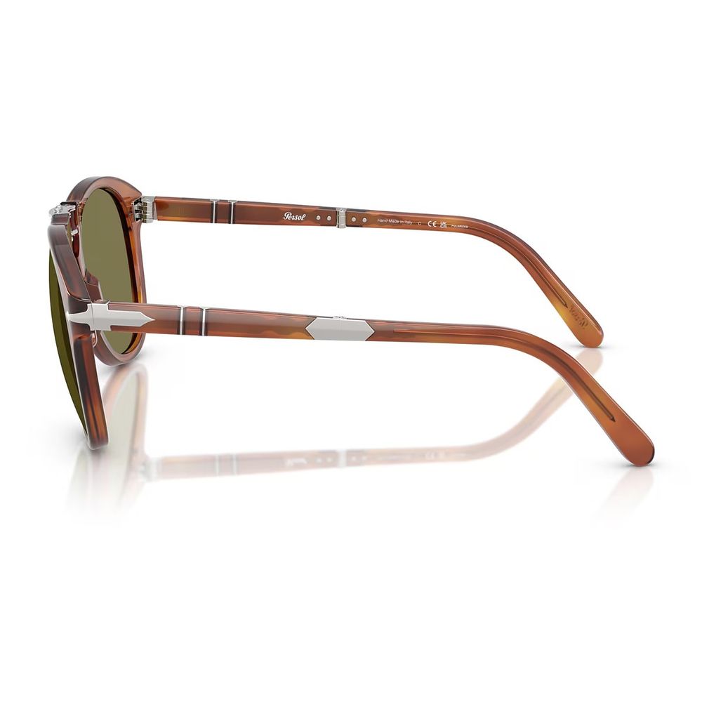 Po0714Sm Steve Mcqueen Pilot-Shaped Folding Sunglasses In Terra Di Siena