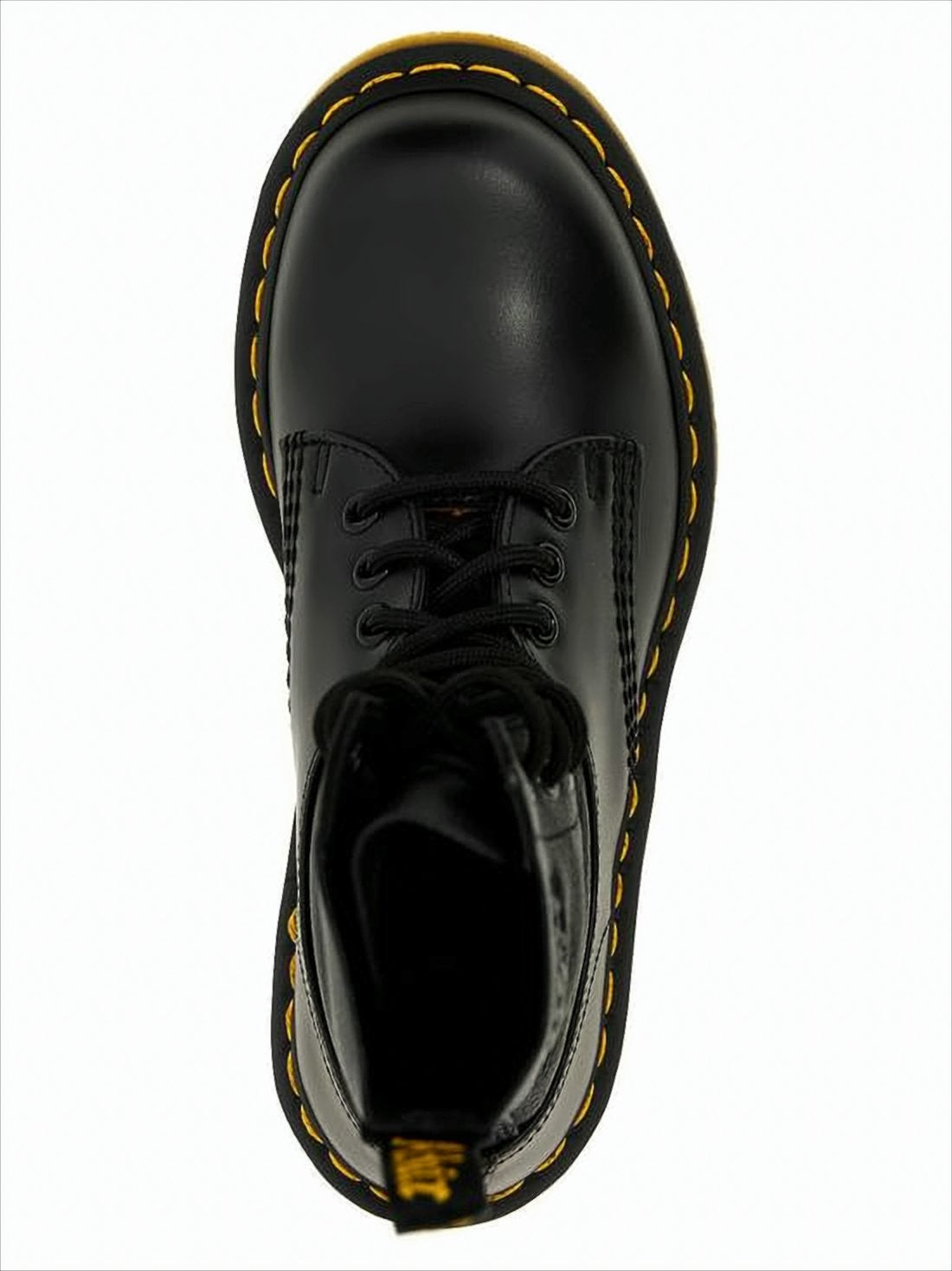 High-Top Leather Boots with Distinctive Stitching