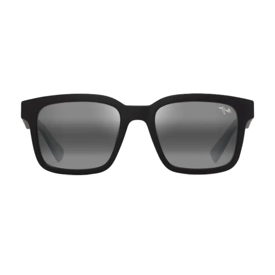 Opiopio Af Matte Black Rectangular Sunglasses with Gradient Lenses