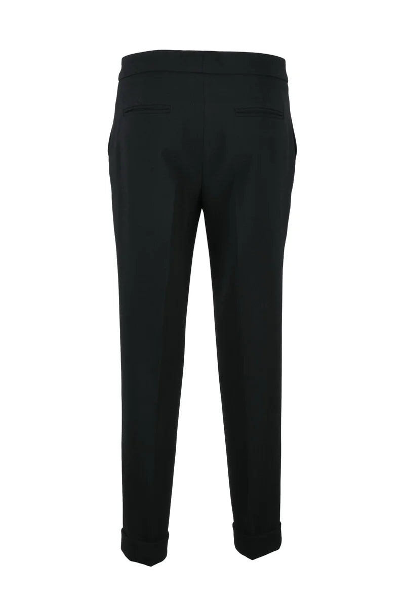 Virgin Wool Trousers - Black