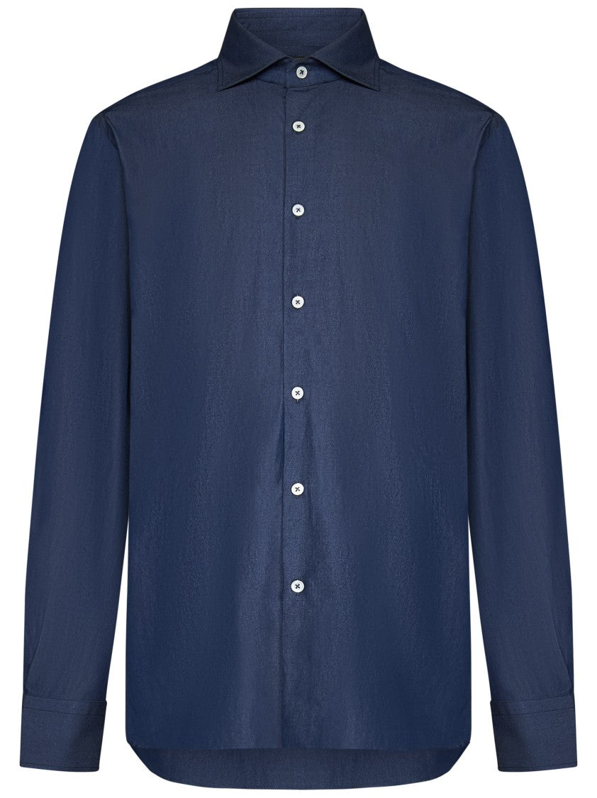 Franzese Blue Denim Shirt