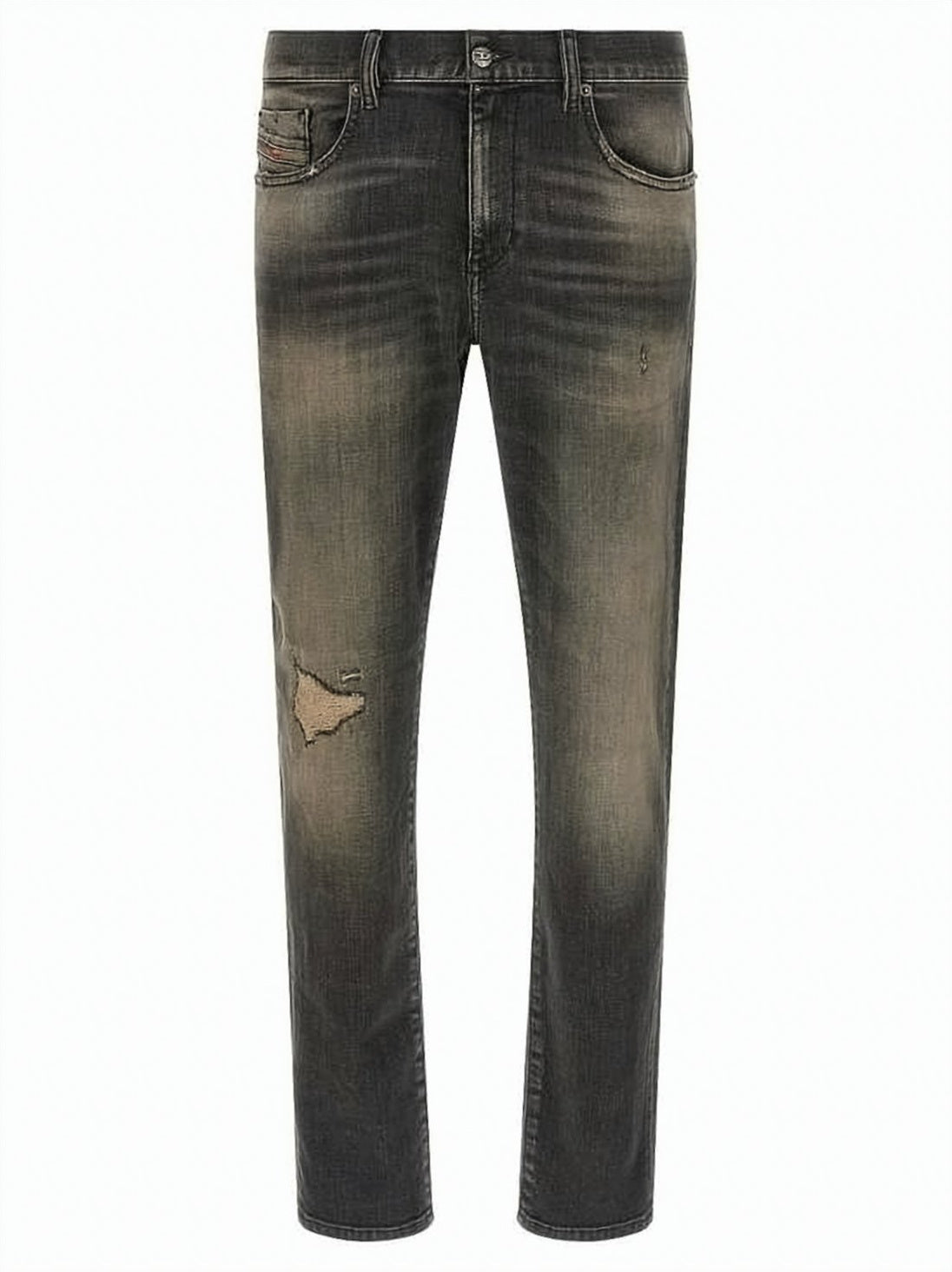 Slim-Fit Distressed Denim Jeans