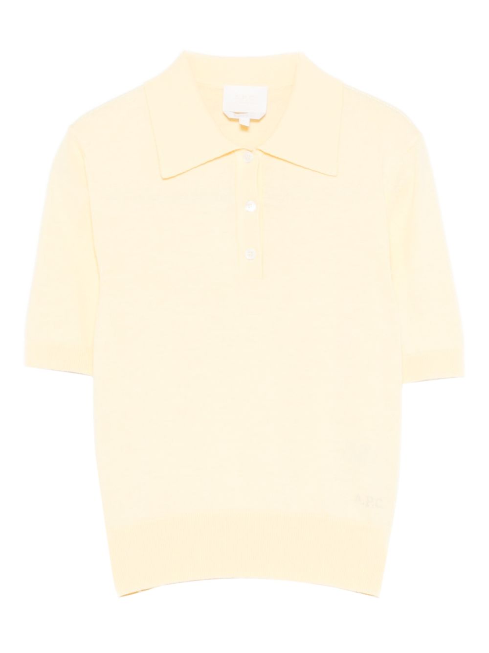 Cropped Polo Shirt with Classic Collar
