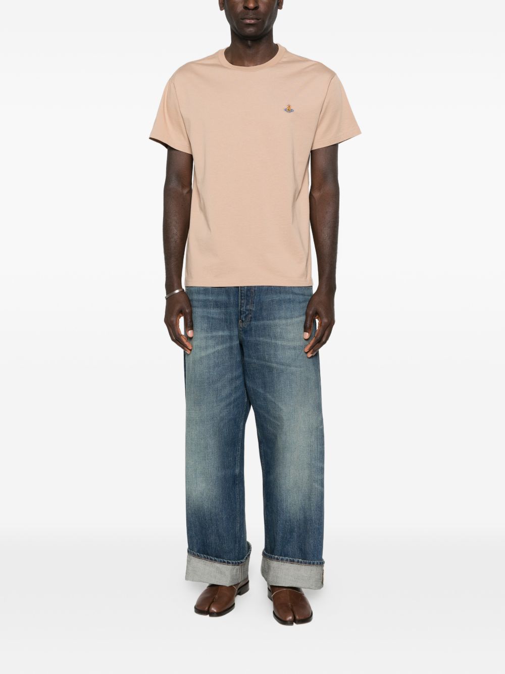 Short-Sleeved T-Shirt With Embroidered Logo