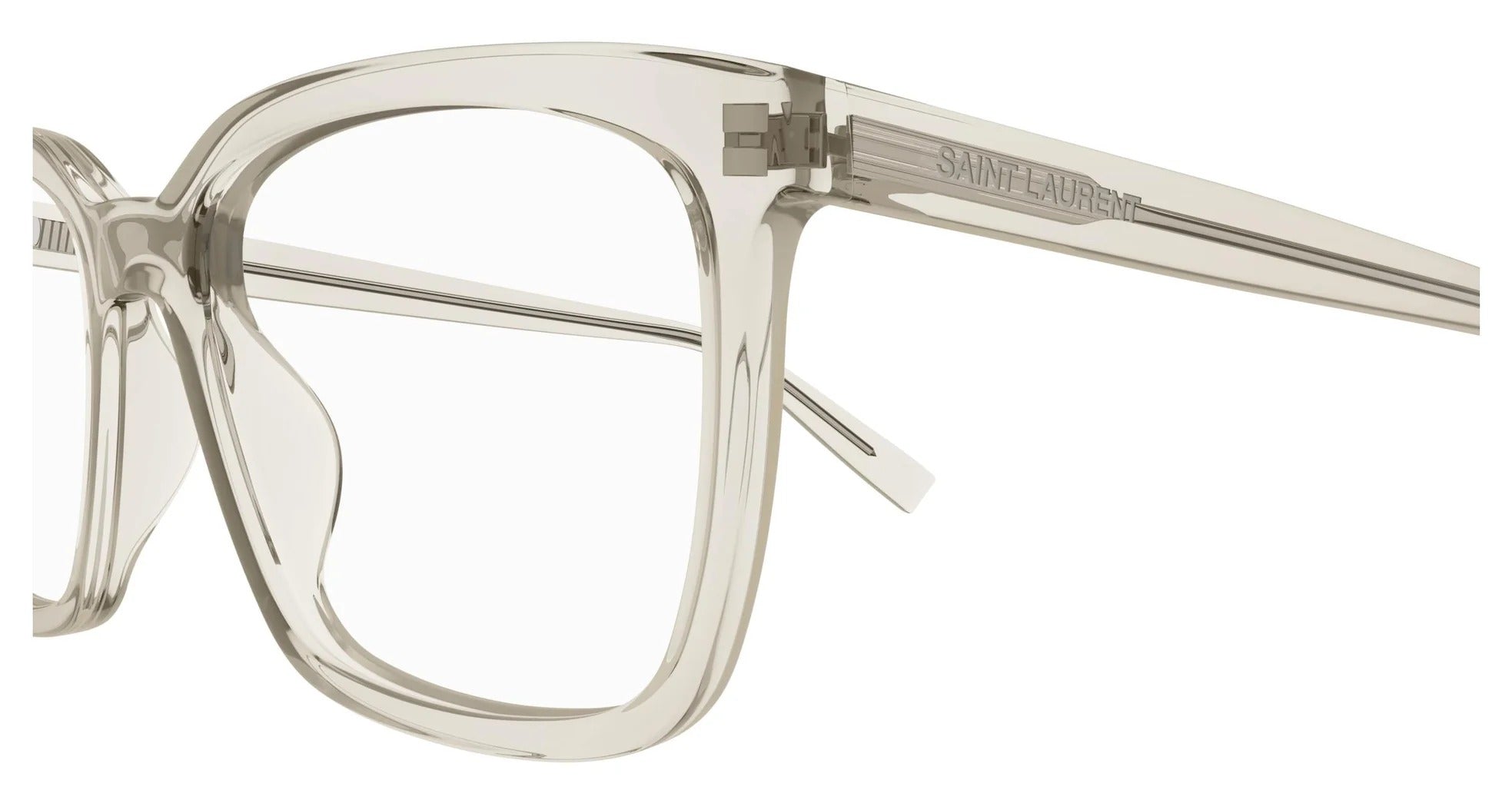 Eyeglasses Saint Laurent SL 672 004 beige beige transparent 55/18/145