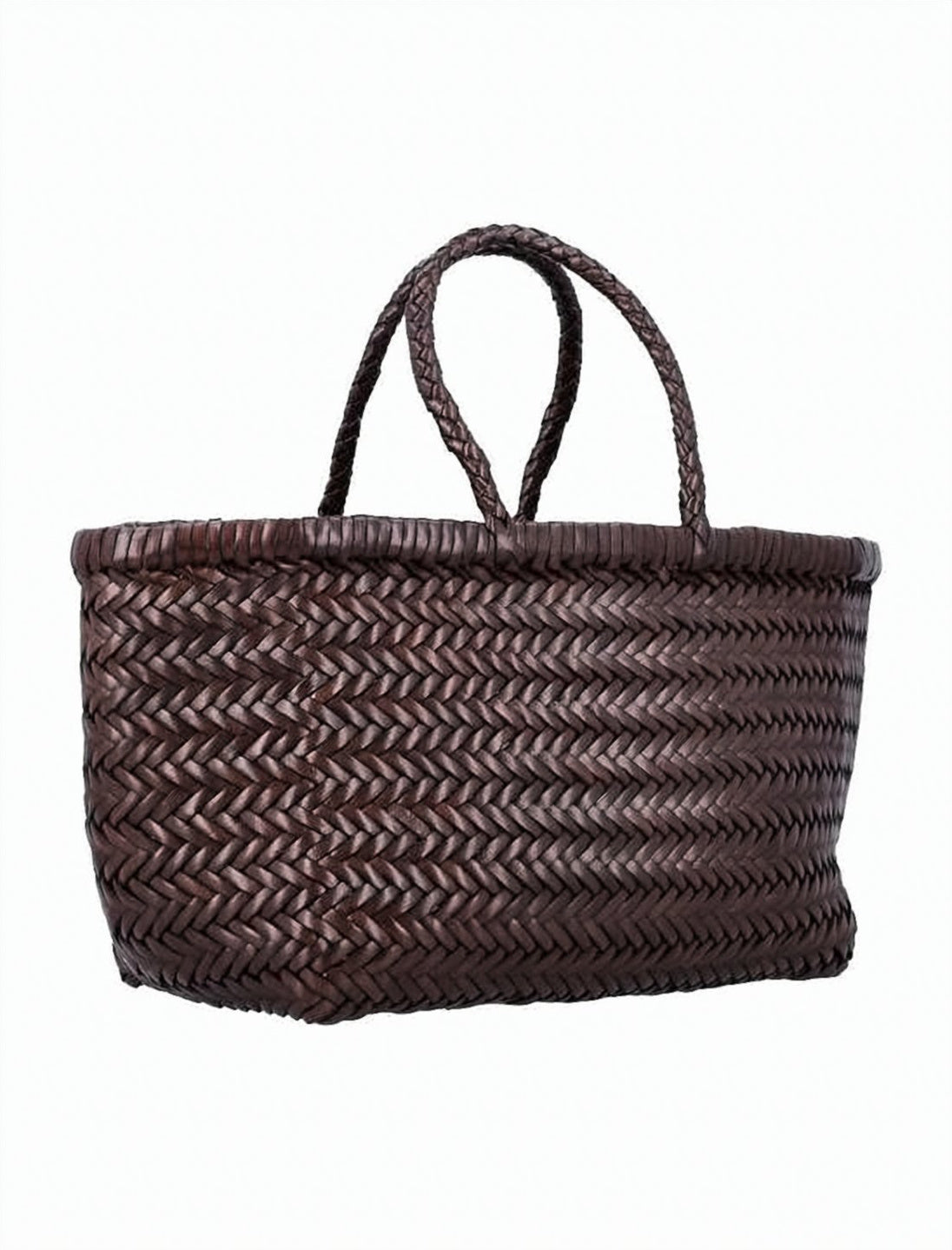 Woven Calf Leather Tote Bag
