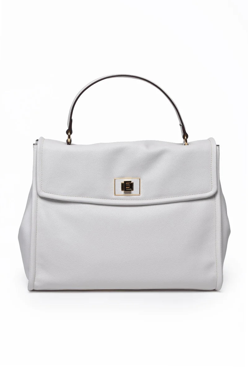 Flap Treasure Handbag - White
