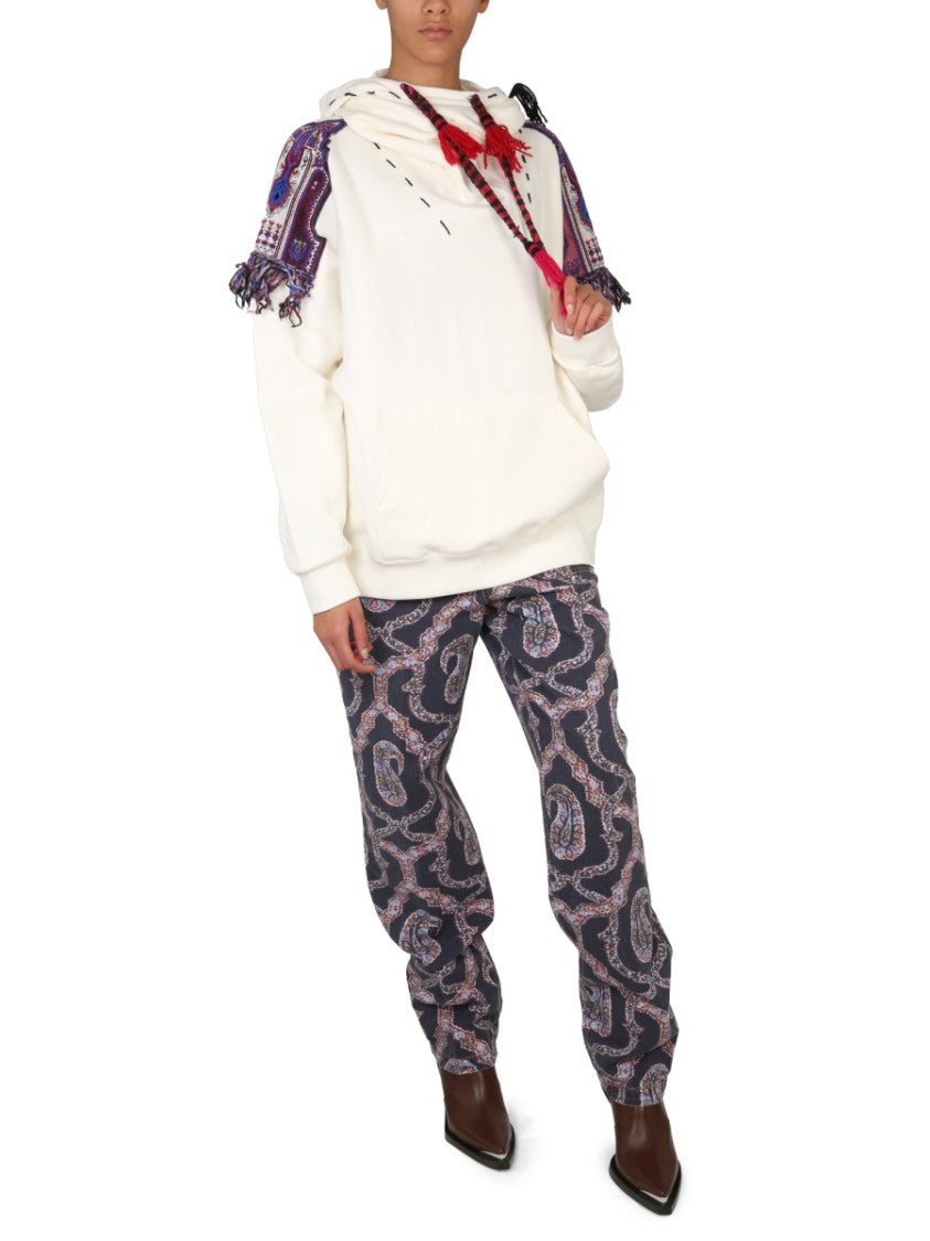 Paisley Denim Pants
