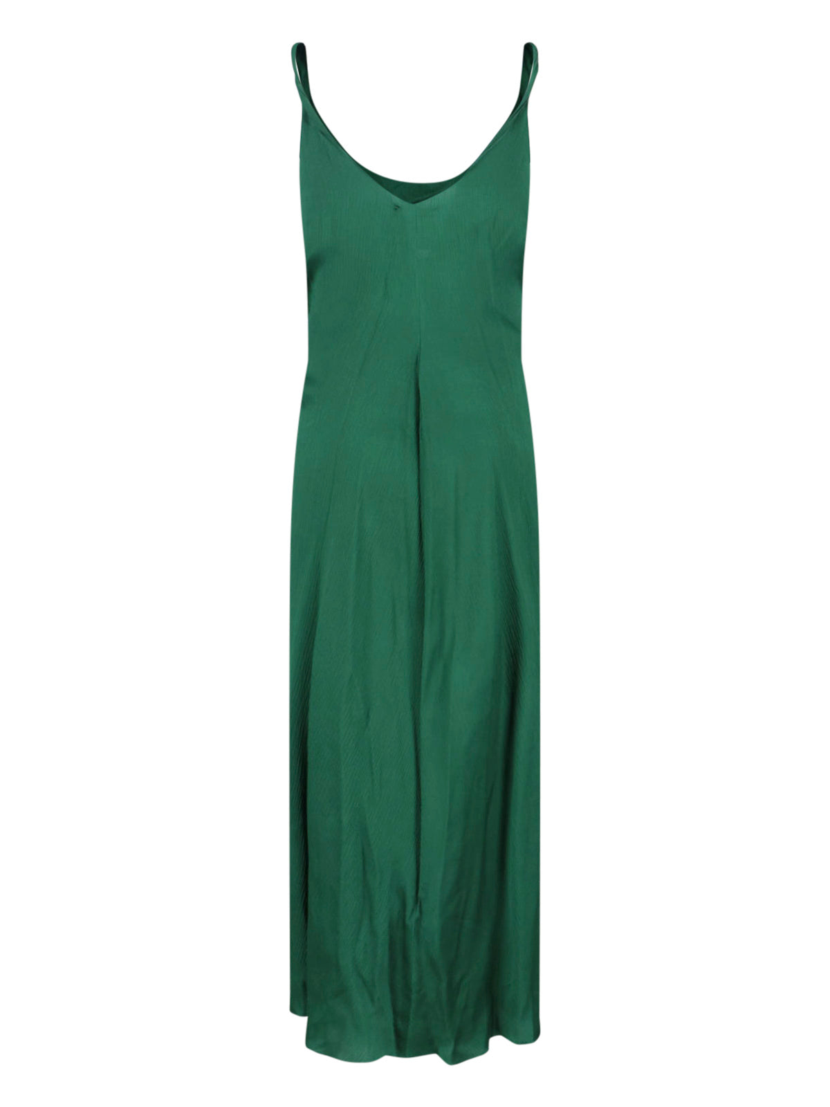 Deep Green Silk Adjustable Knot Dress