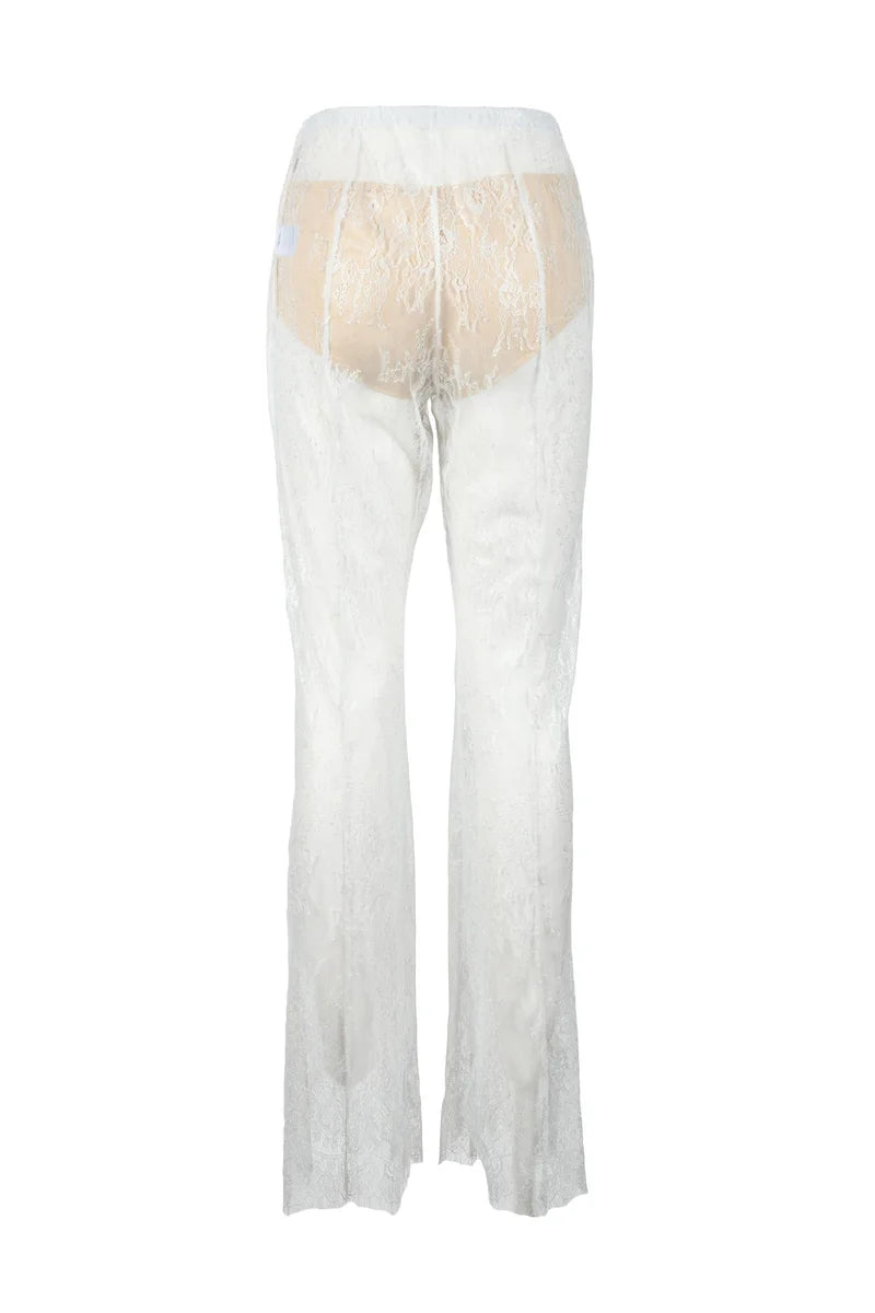 Polyamide Trousers - White