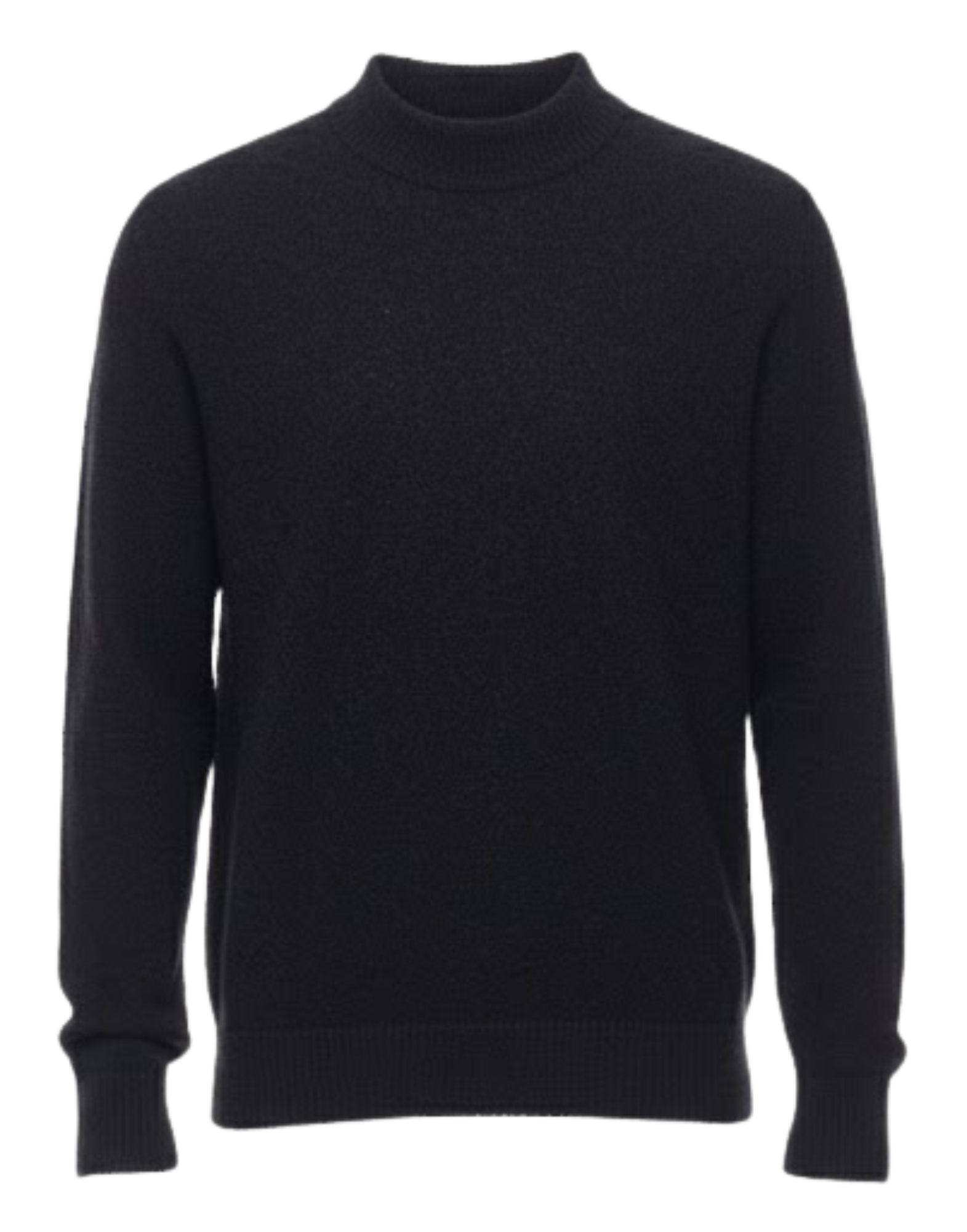 Black Brushed Crewneck Sweater