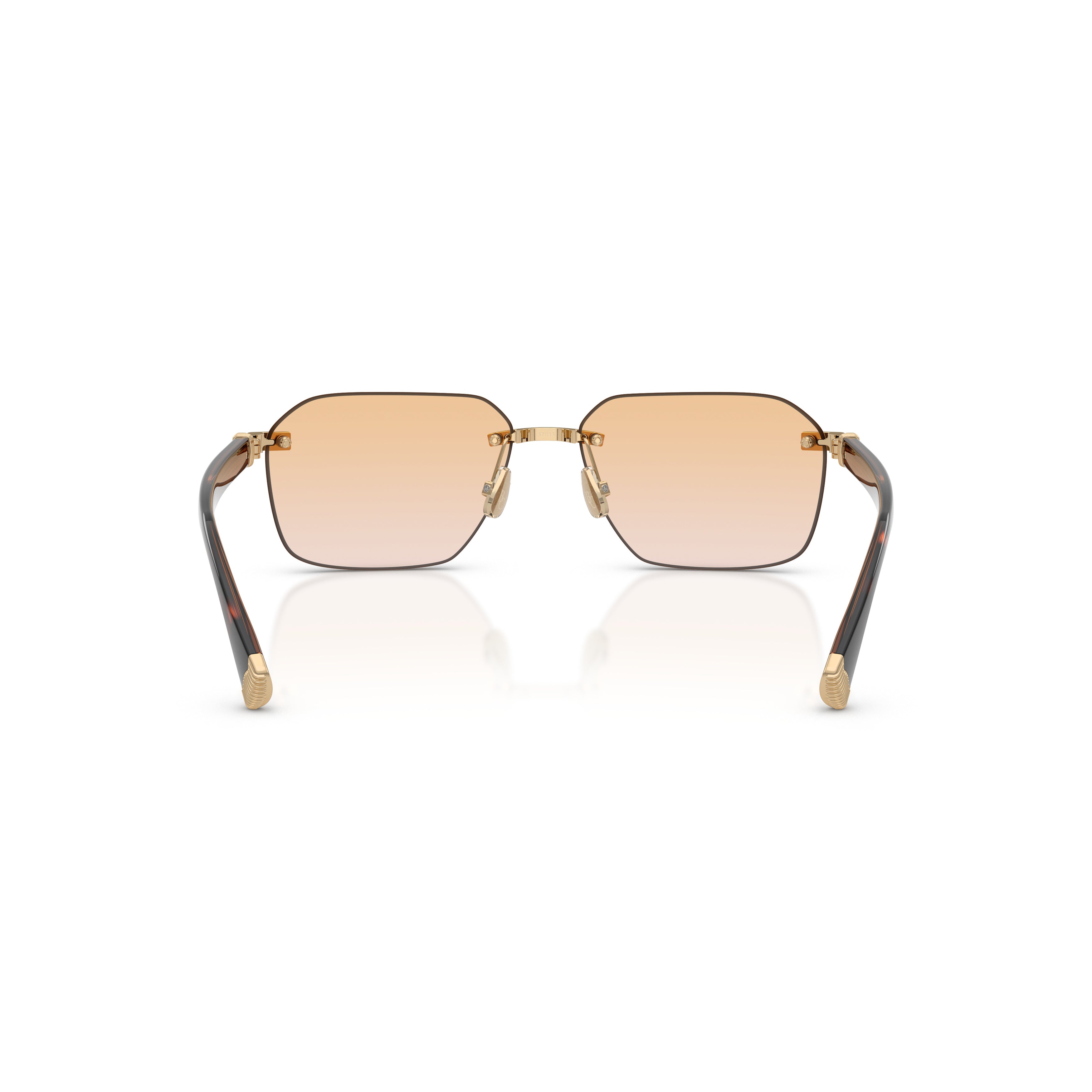 0bc1011t Titanium Sunglasses with Gold Finish and Gradient Lenses