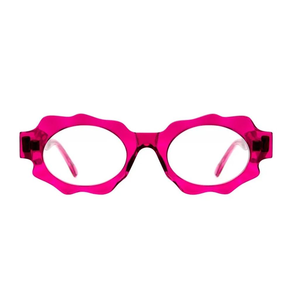 Mask G7 Transparent Fuchsia Acetate Kuboraum Mask G7 Eyewear