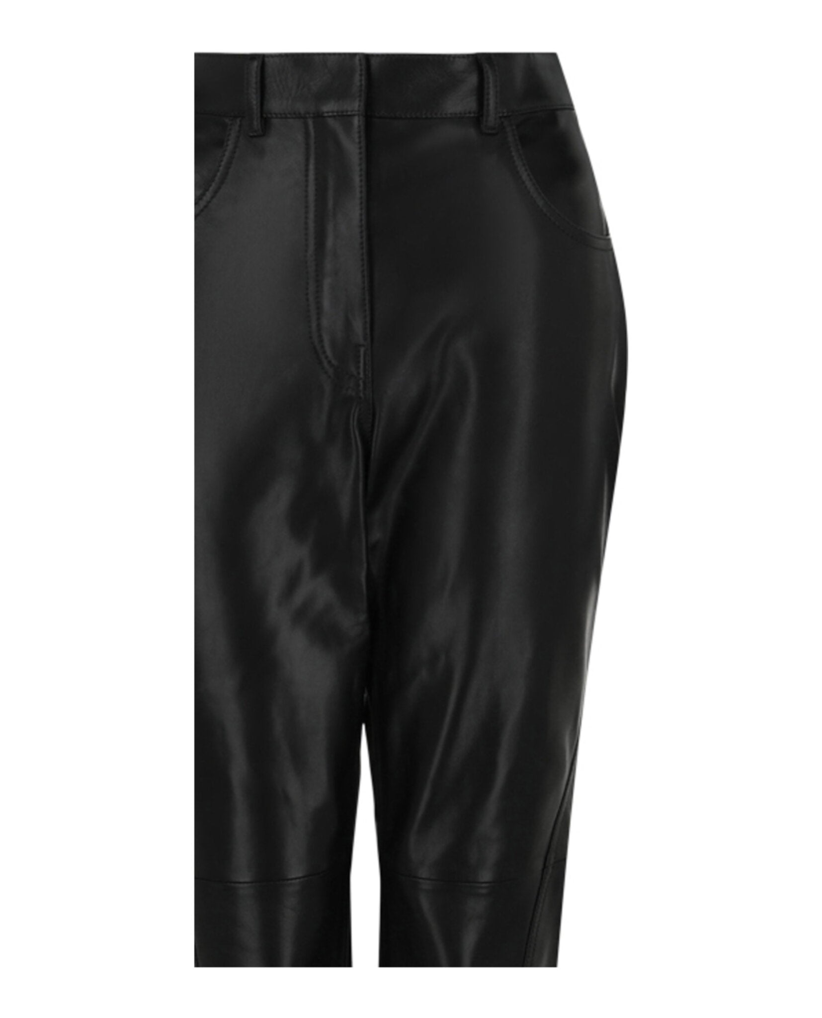 Split Leather Pants