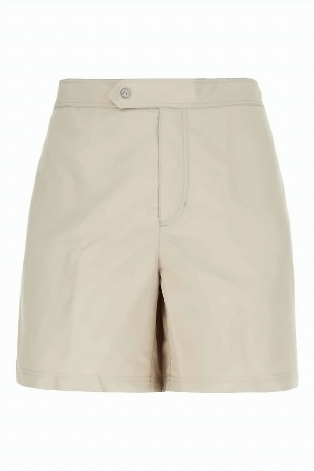 Tailored Blue Shorts with Button Closure