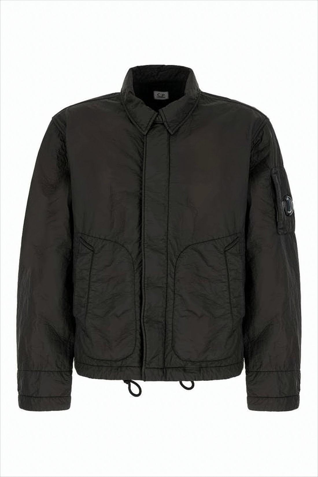 Cropped Padded Jacket with High Collar