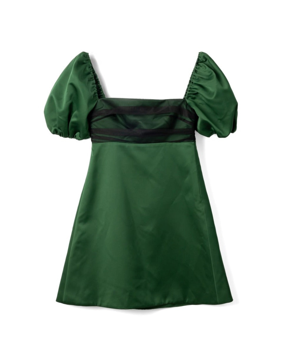 Mini Dress With Square Neckline