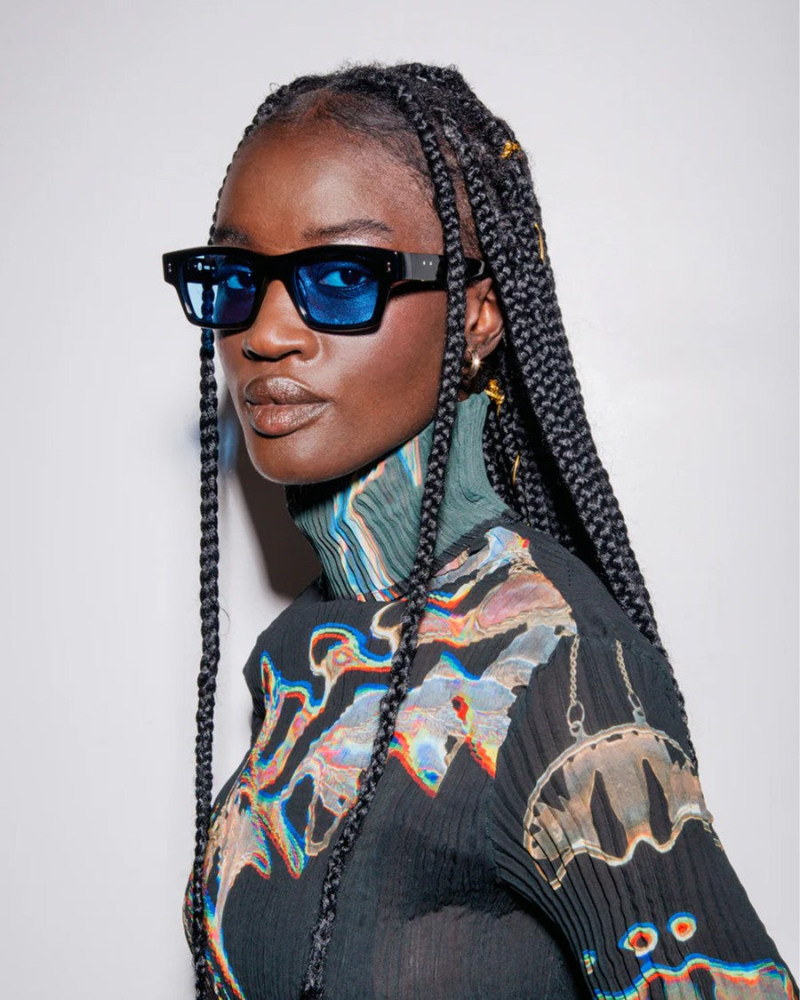 Black Blue Amy Sun Sunglasses