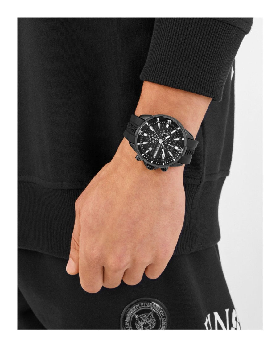 Impact Chronograph Watch With Textured Dial