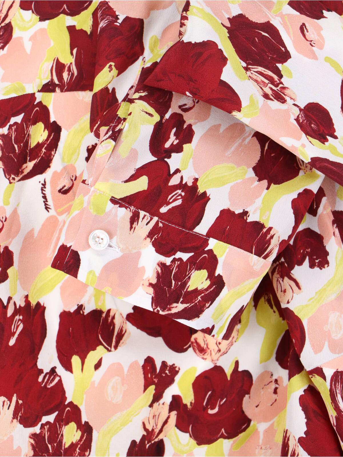 Multicolor Floral Pattern Silk Shirt