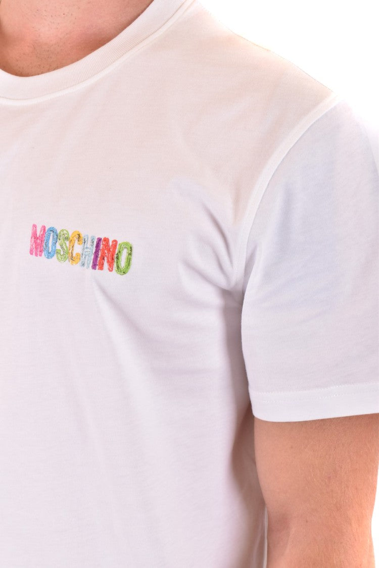 Classic White Short-Sleeve Tee With Iconic Logo