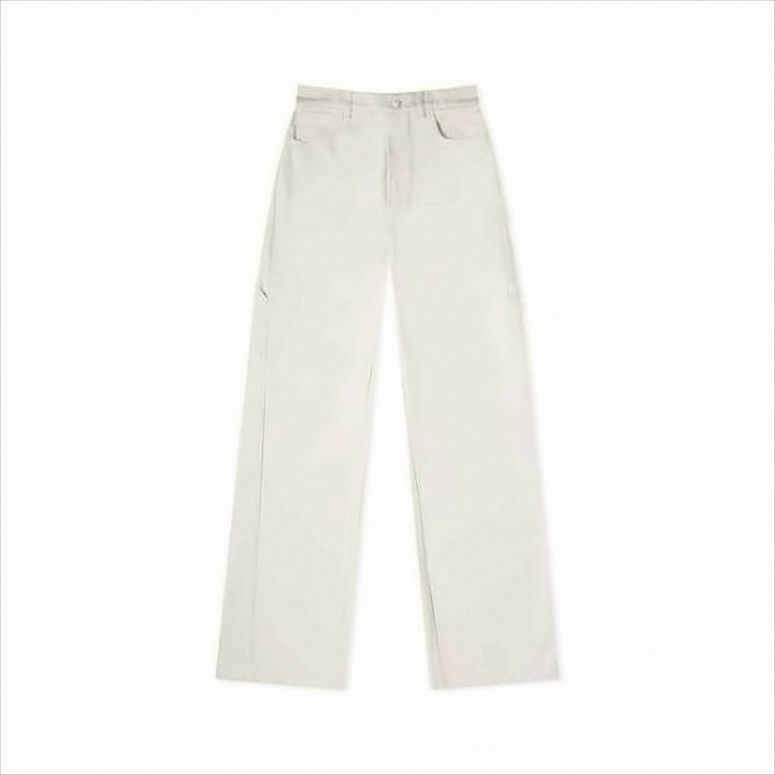 Tailored Straight-Leg Pants with High Waist