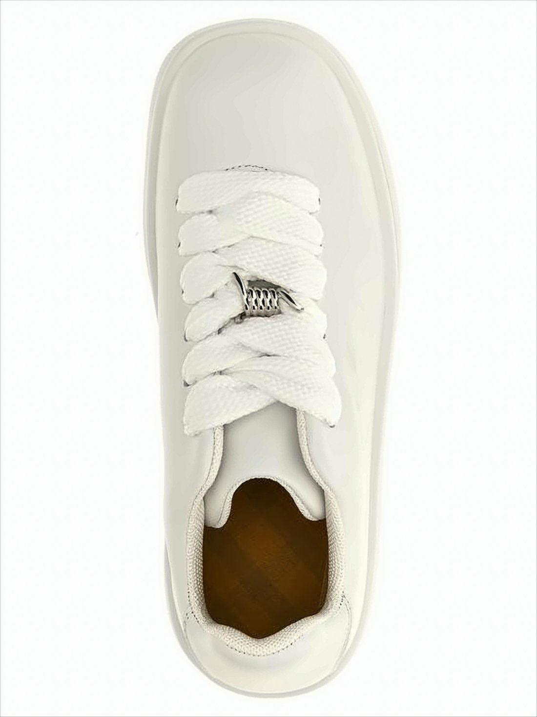 Minimalist White Cow Leather Sneakers