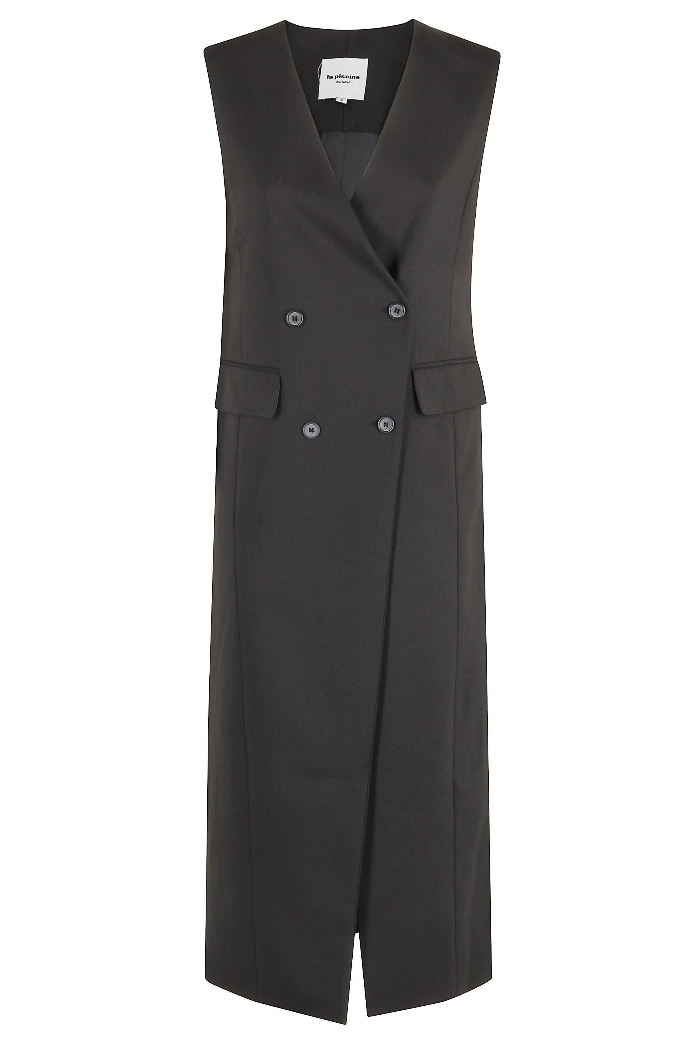 Tailored Midi Dress With V-Neck