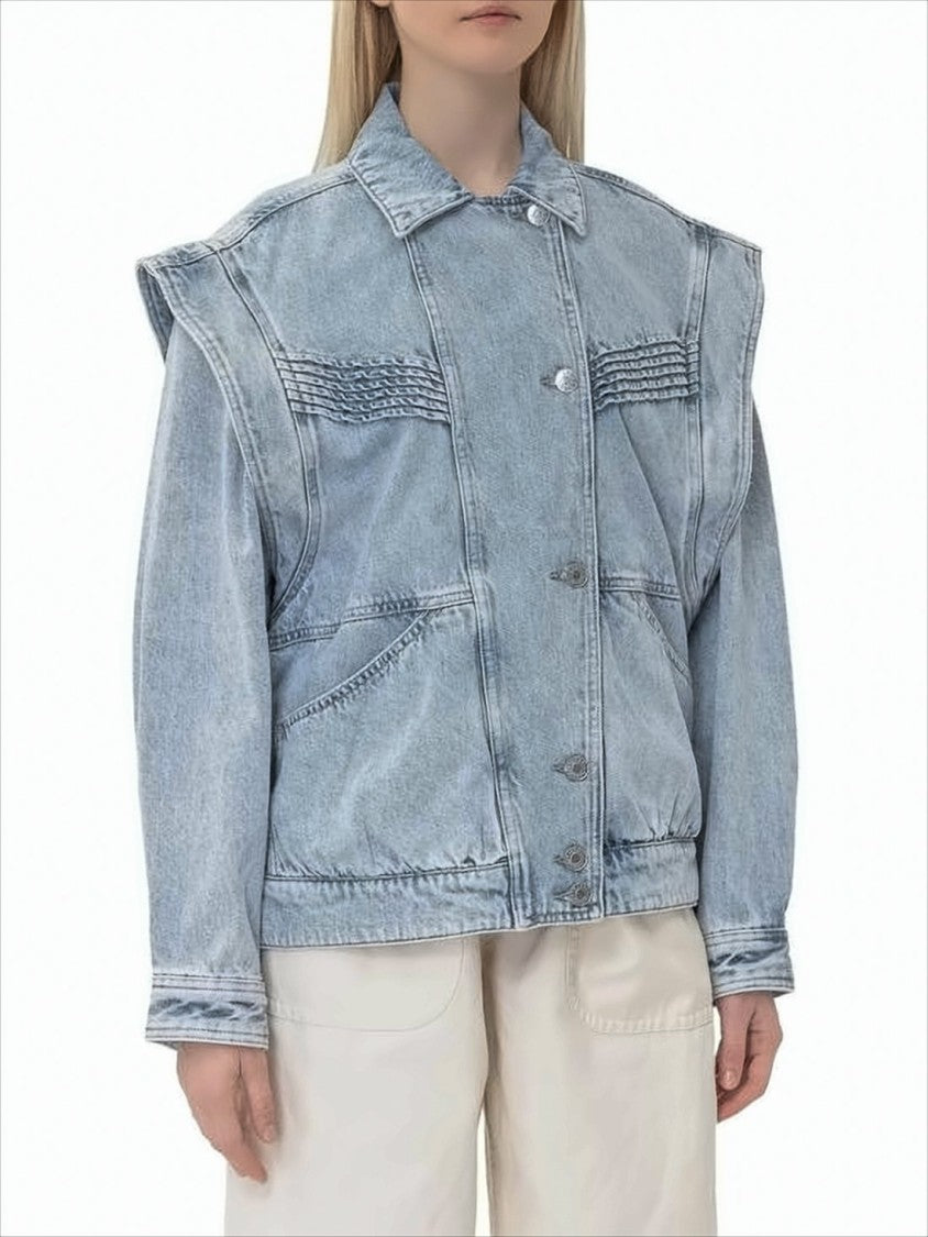 Light Washed Blue Denim Jacket