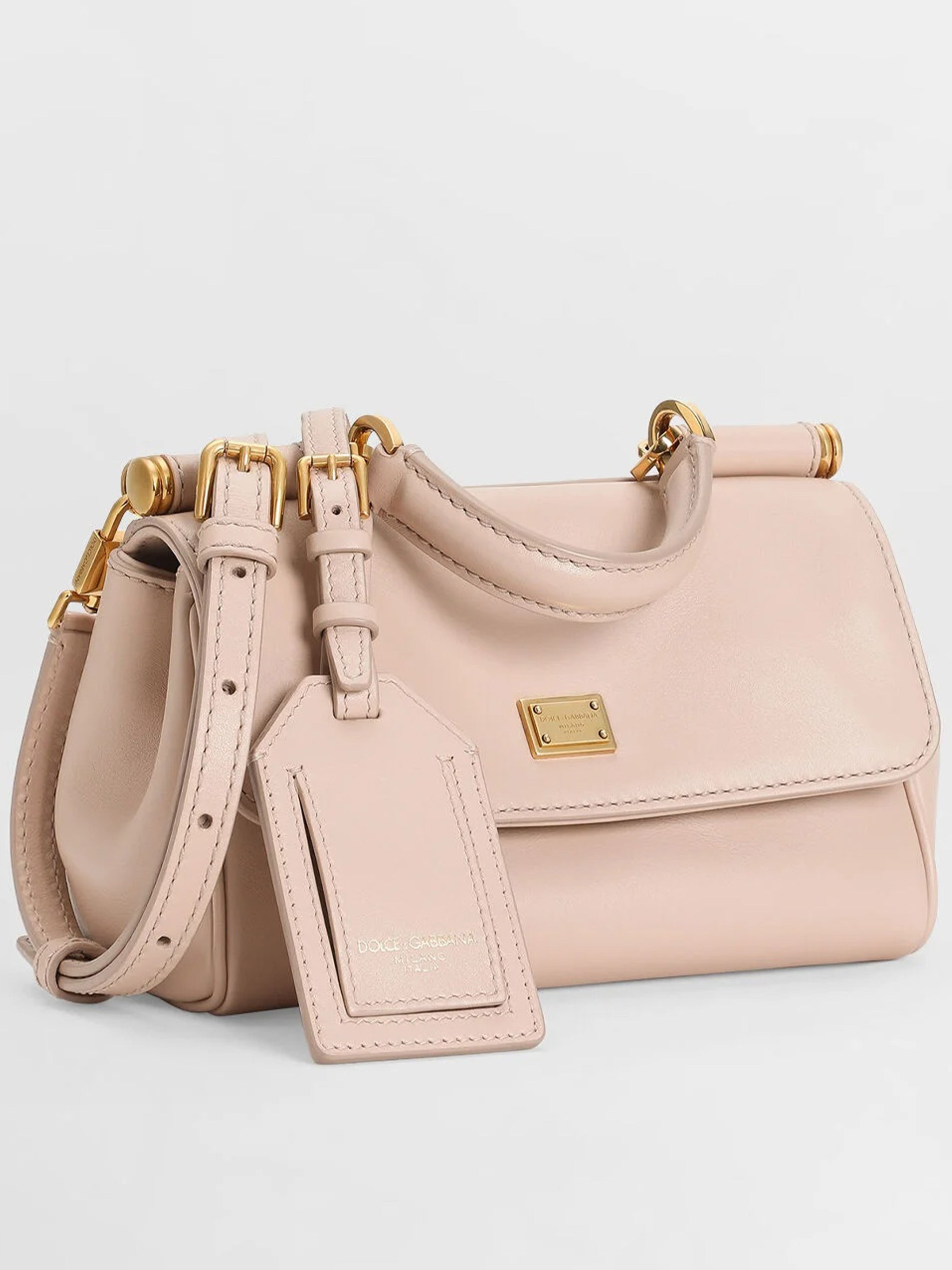 Neutrals Vit. Plonge Structured Leather Handbag