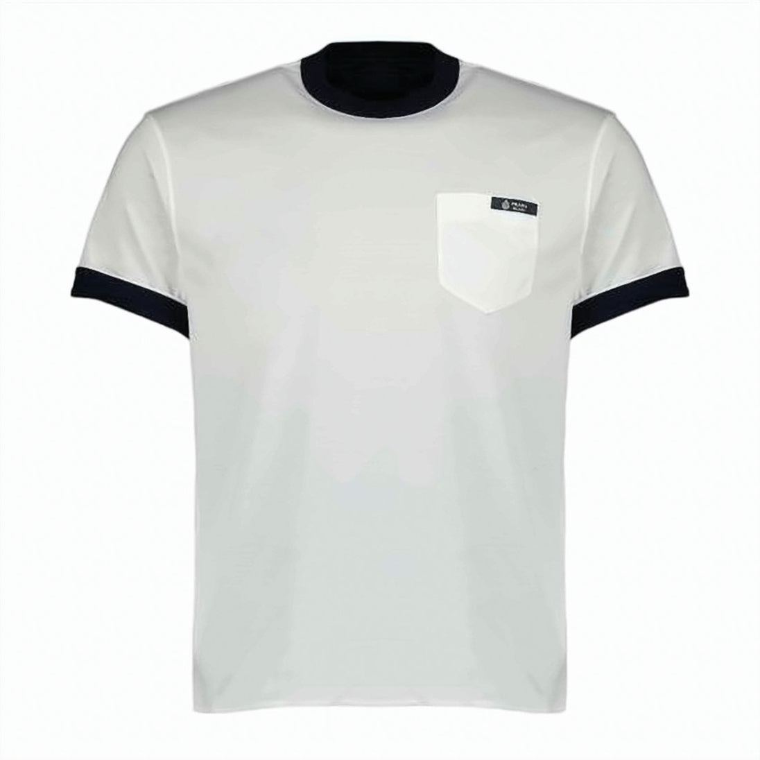 Short-Sleeve T-Shirt with Ribbed Trims