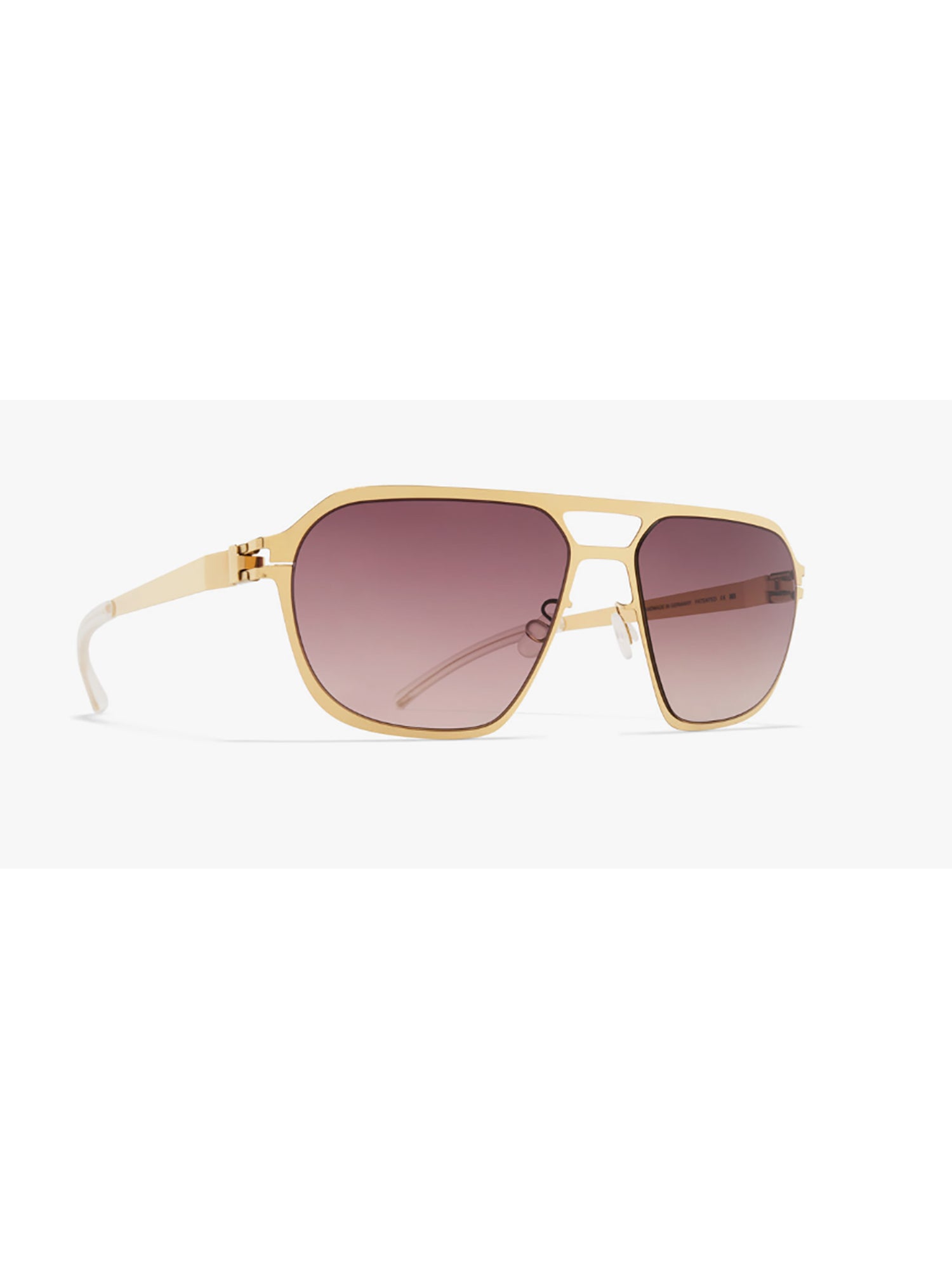 Geometric Aluminium Sinclair Sunglasses With Gradient Lenses