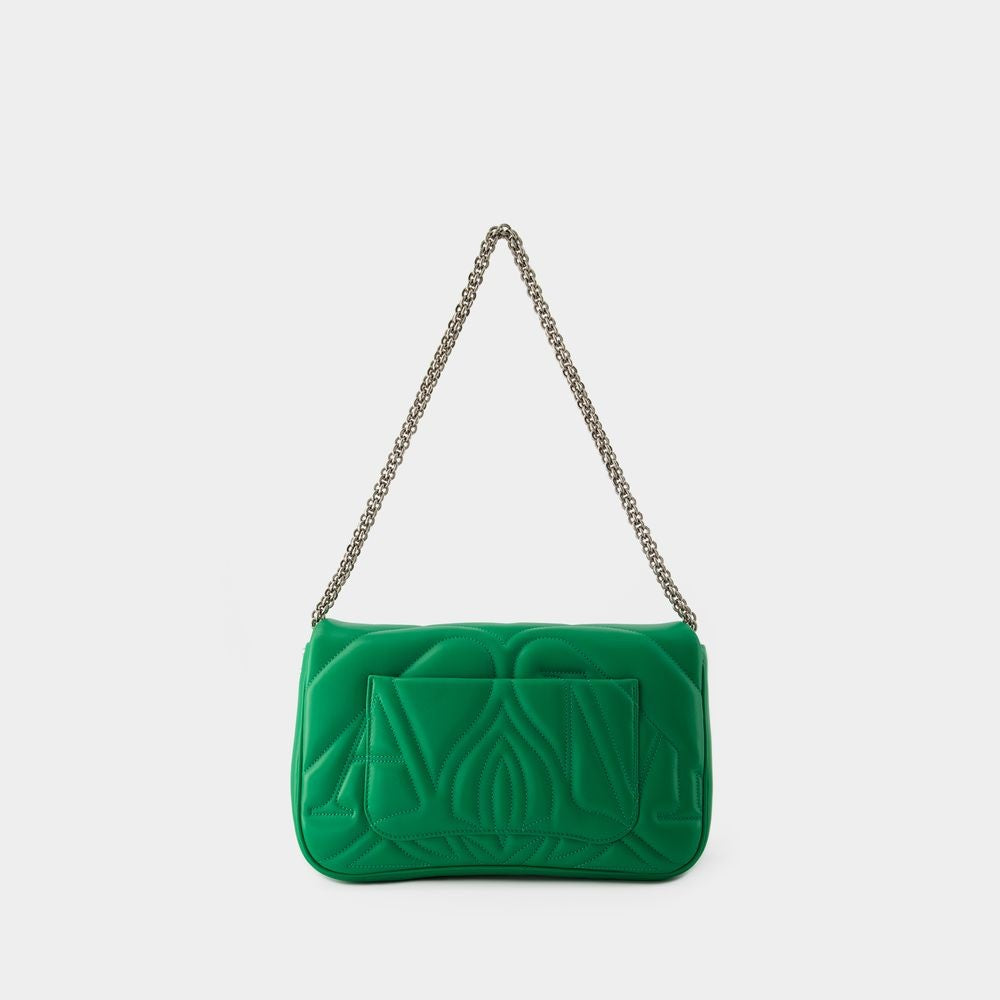 The Seal Crossbody Bag - Leather - Green