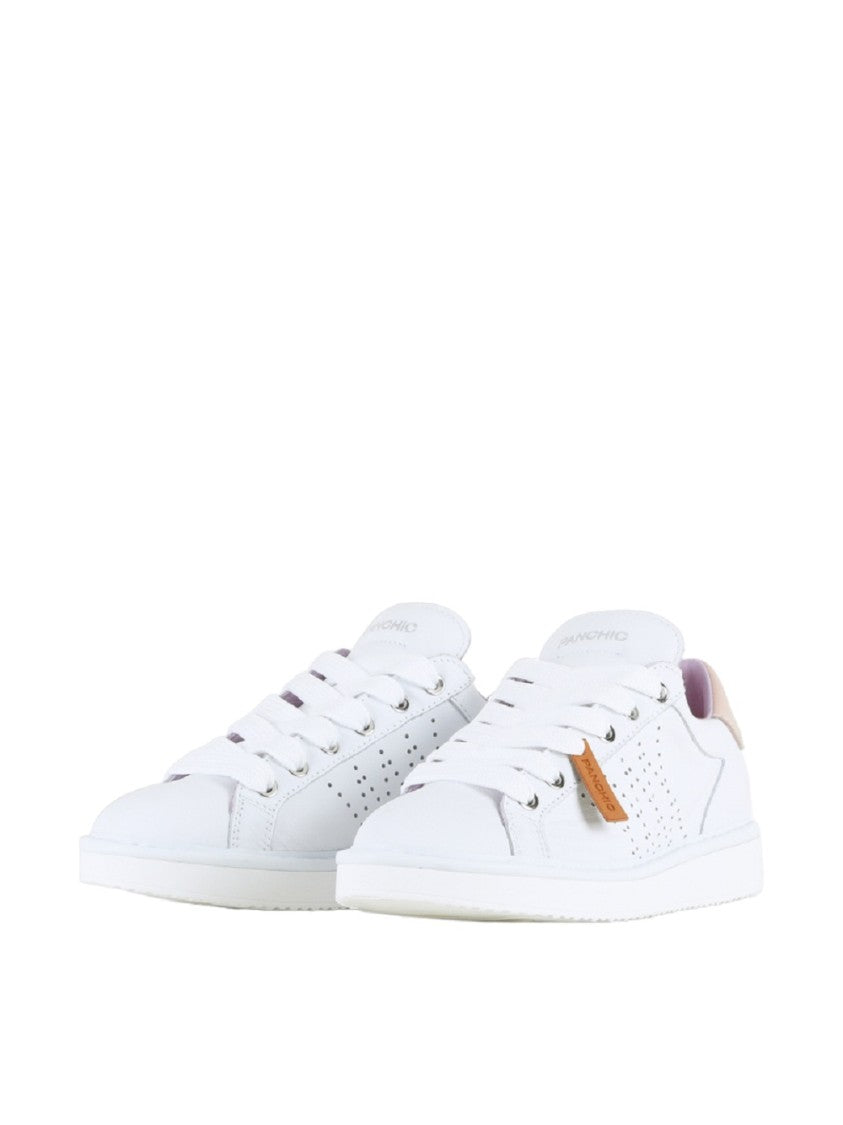 White Nappa Leather Sneakers